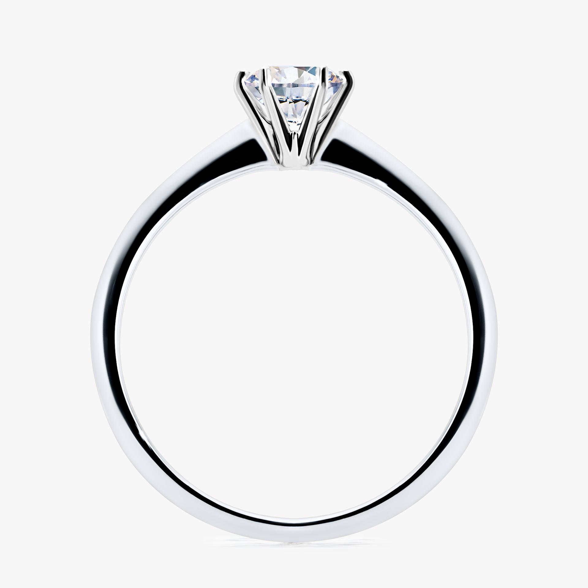 Pierscionek zareczynowy z szafirem bialym 050 CT z bialego zlota my love 02