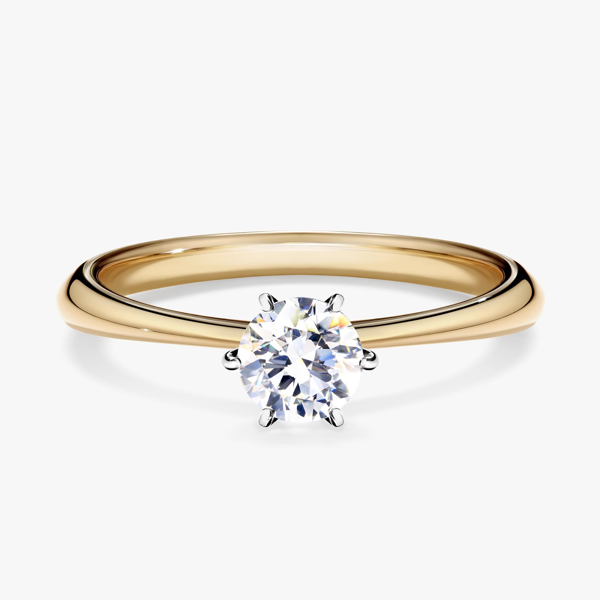 Pierscionek zareczynowy z szafirem bialym 050 CT z zoltego zlota my love 01
