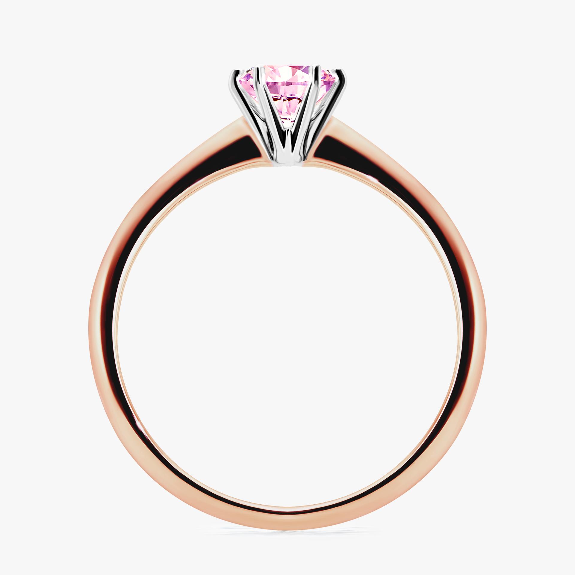 Pierscionek zareczynowy z szafirem rozowym 050 CT z rozowego zlota my love 02