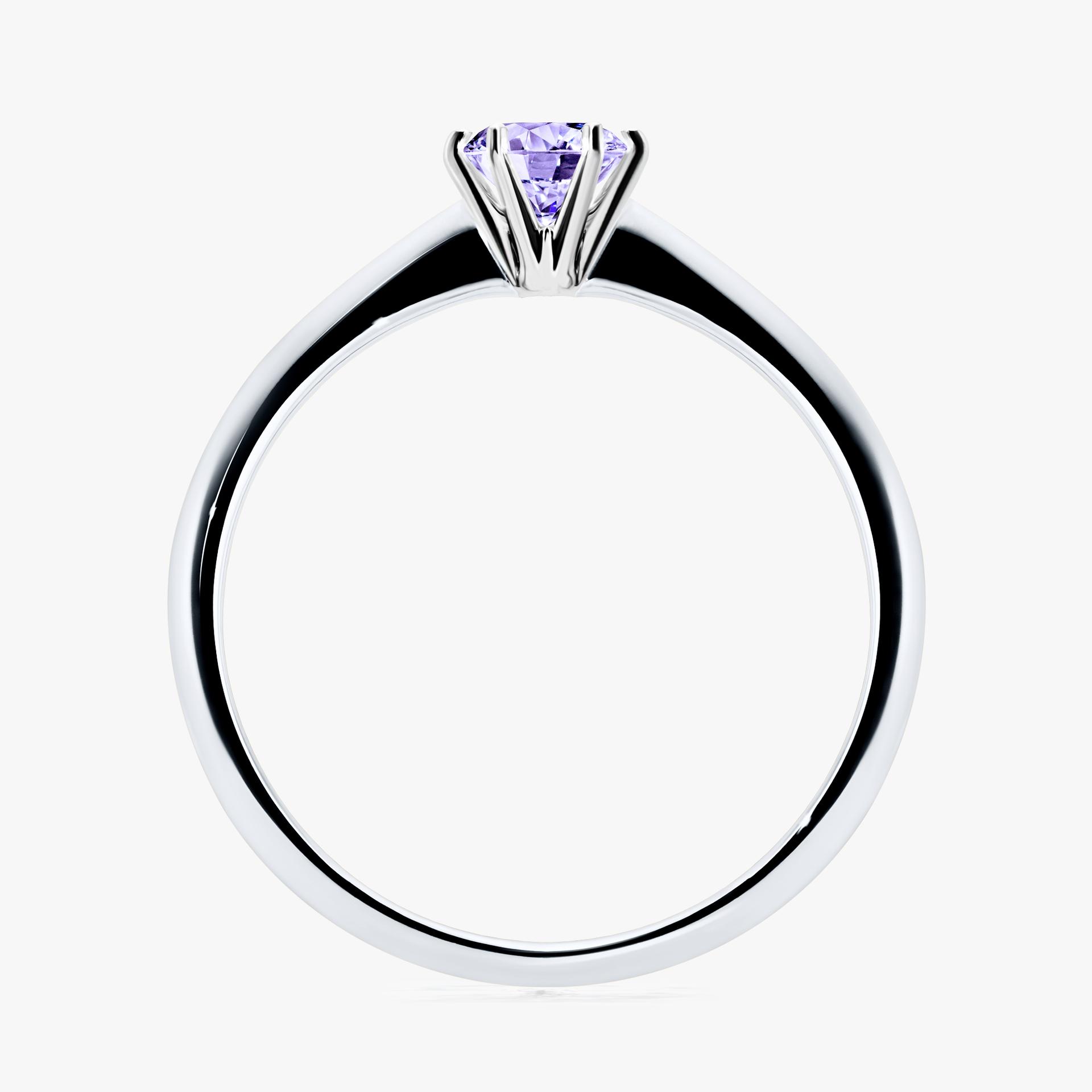 Pierscionek zareczynowy z tanzanitem 030 CT z bialego zlota my love 02