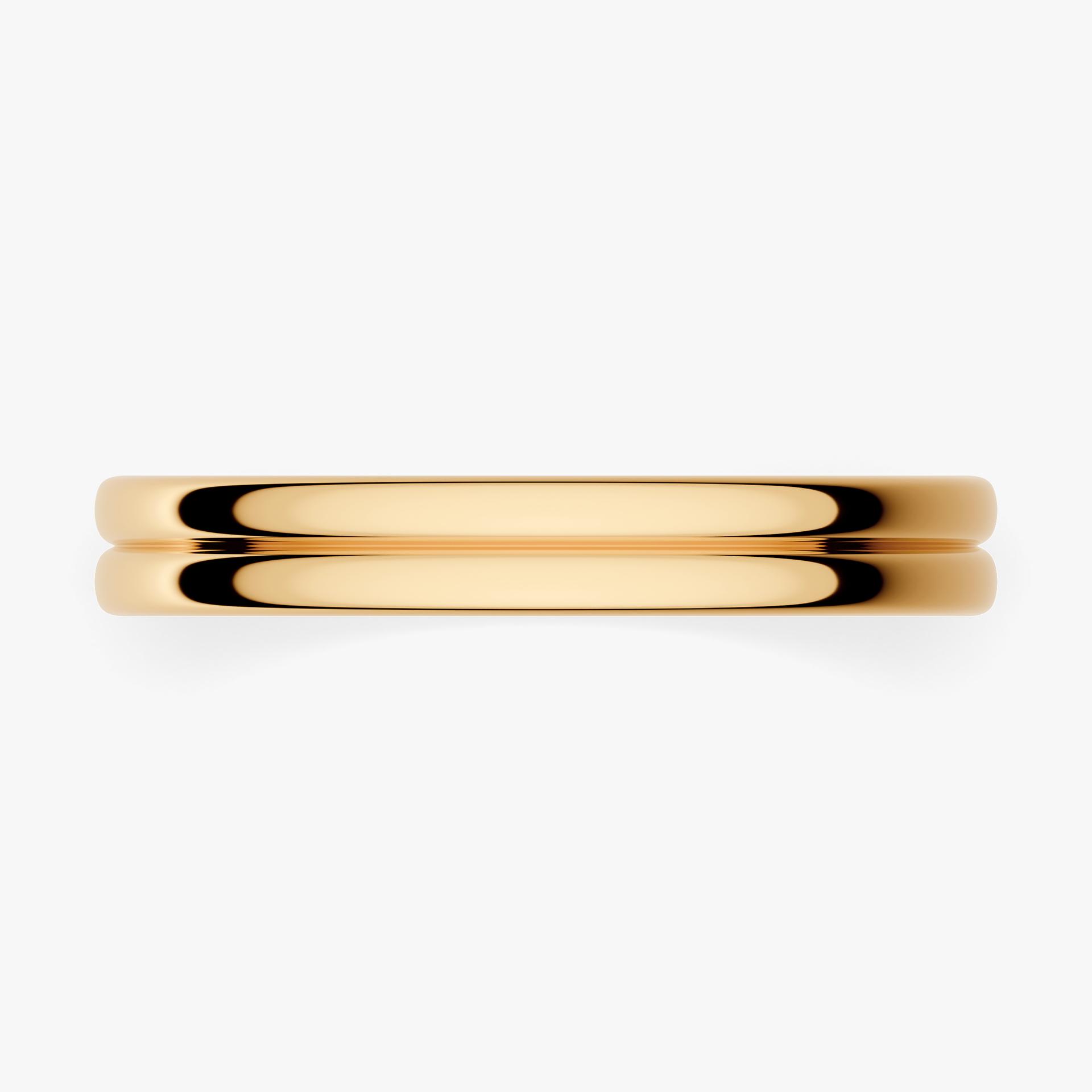 Obrączka ślubna Modern 1 z żółtego złota 3mm