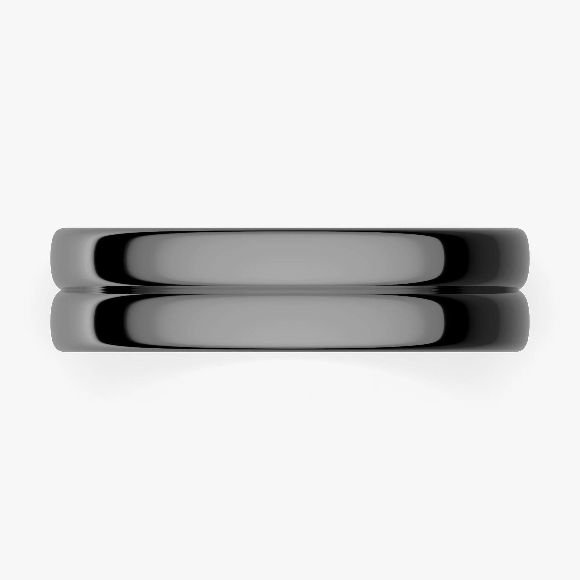 Obrączka ślubna Modern 1 z czarnego złota 5mm