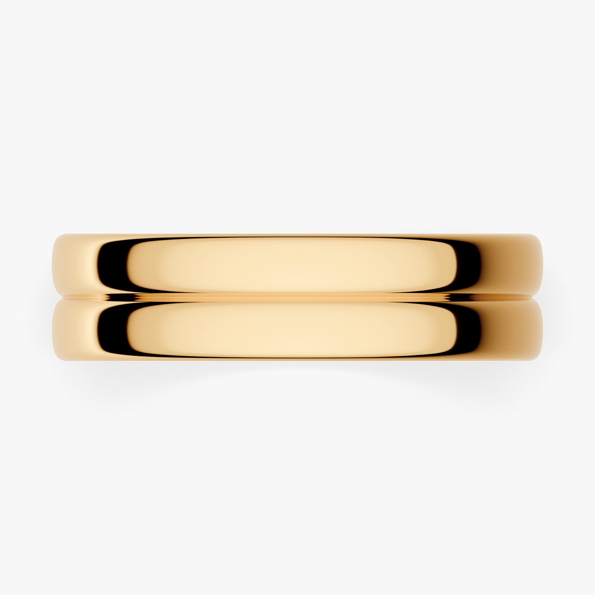 Obrączka ślubna Modern 1 z żółtego złota 5mm