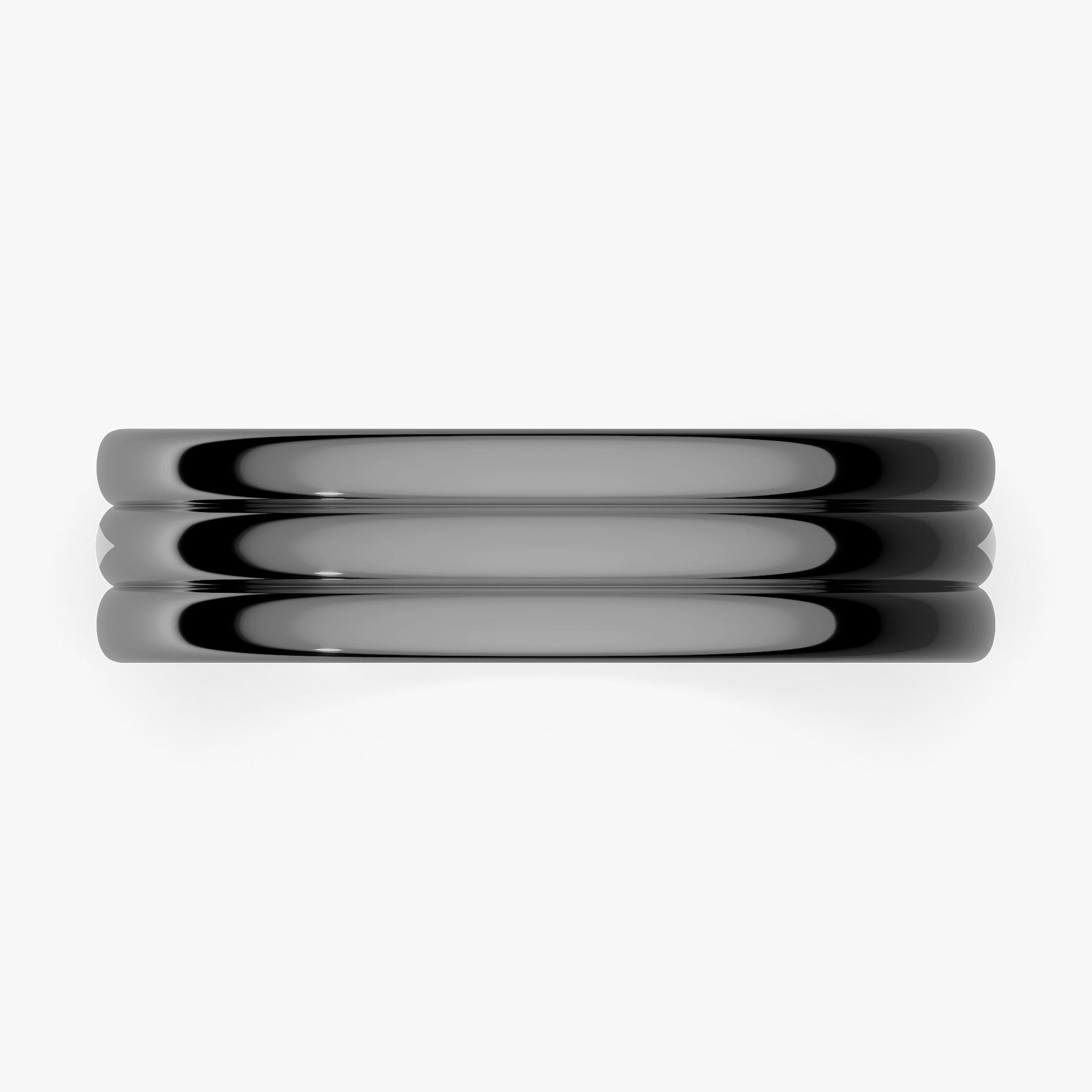Obraczka slubna modern three 5 mm z czarnego zlota 02