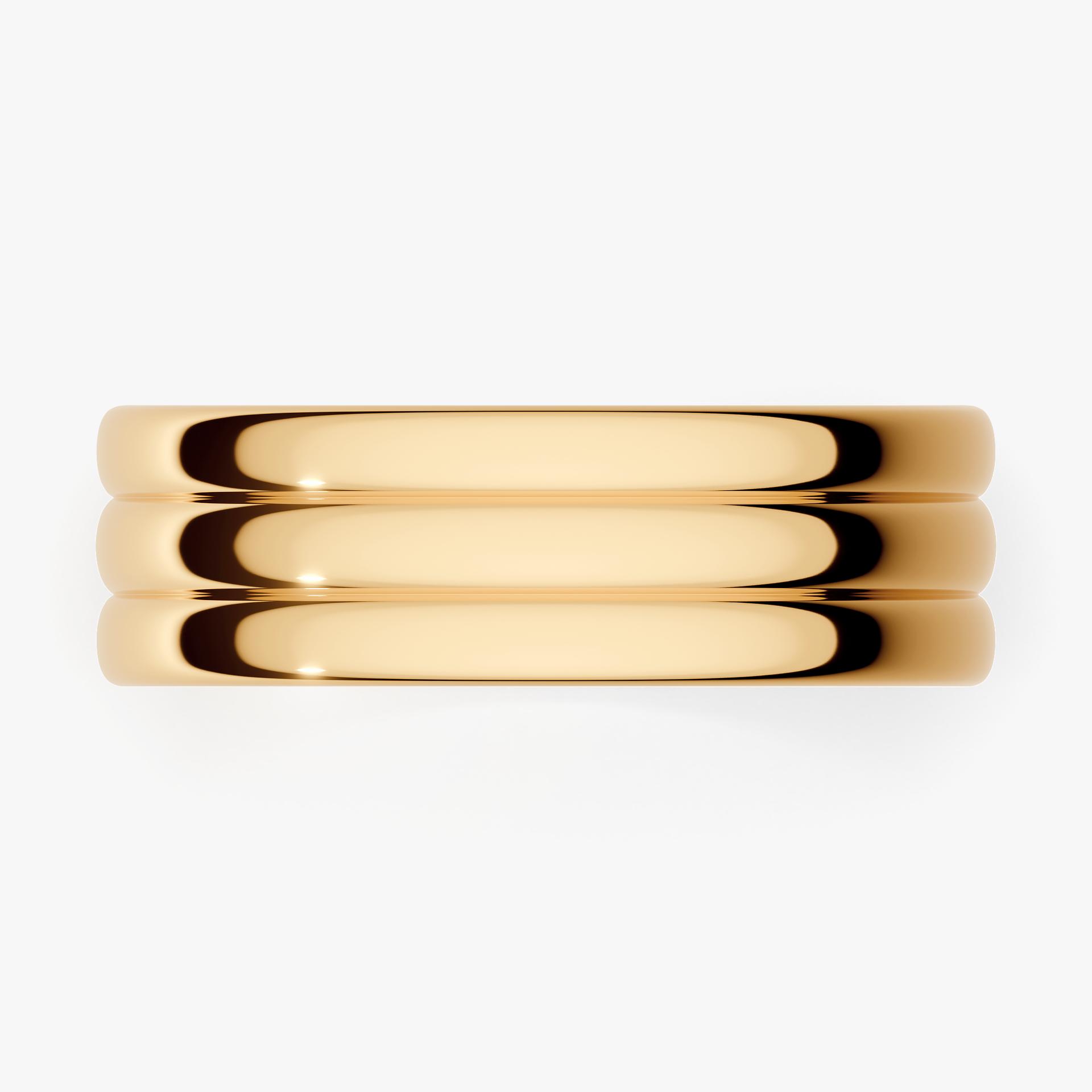 Obrączka ślubna Modern 2 z żółtego złota 6mm