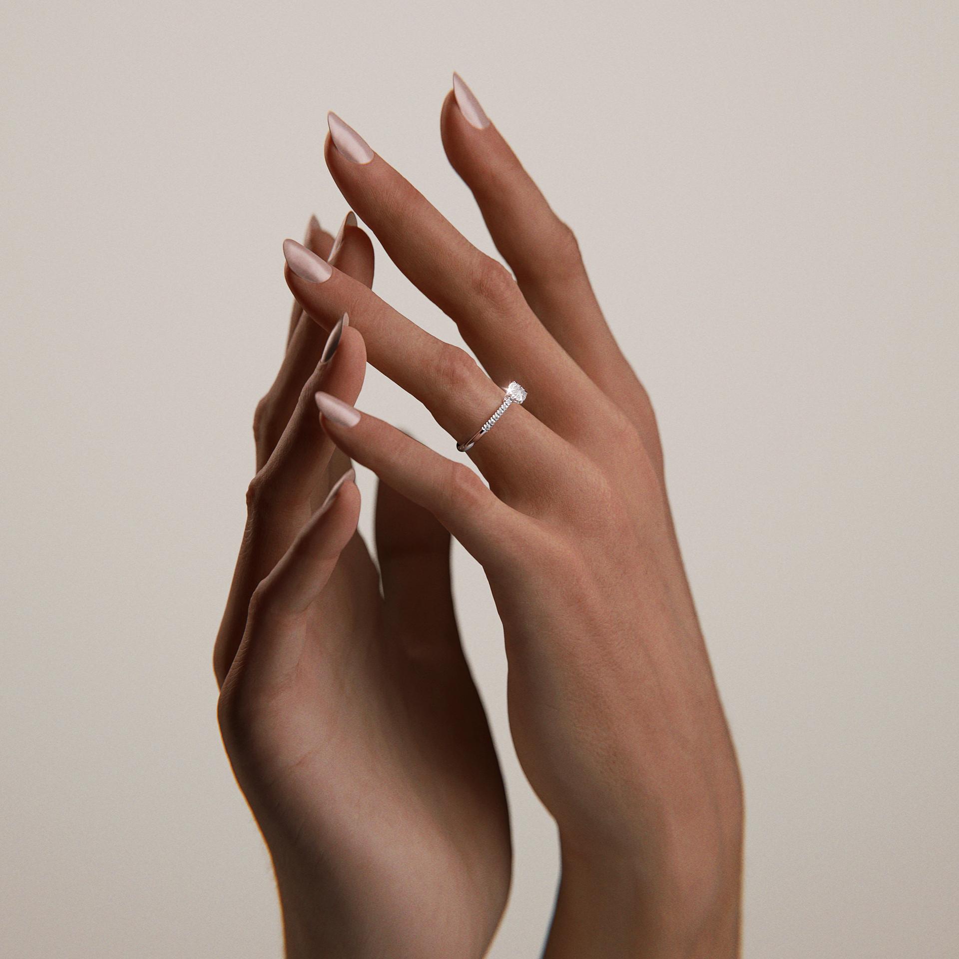 Pierścionek zaręczynowy My Princess z żółtego złota z diamentem naturalnym 0,28ct