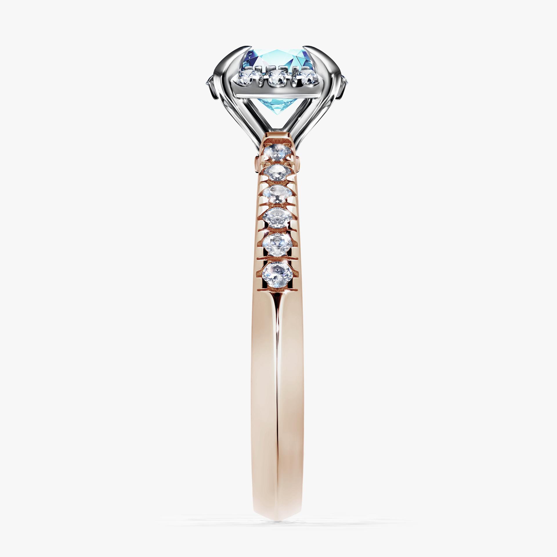 Pierscionek zareczynowy z akwamarynem 118 CT z rozowego zlota my princess 02