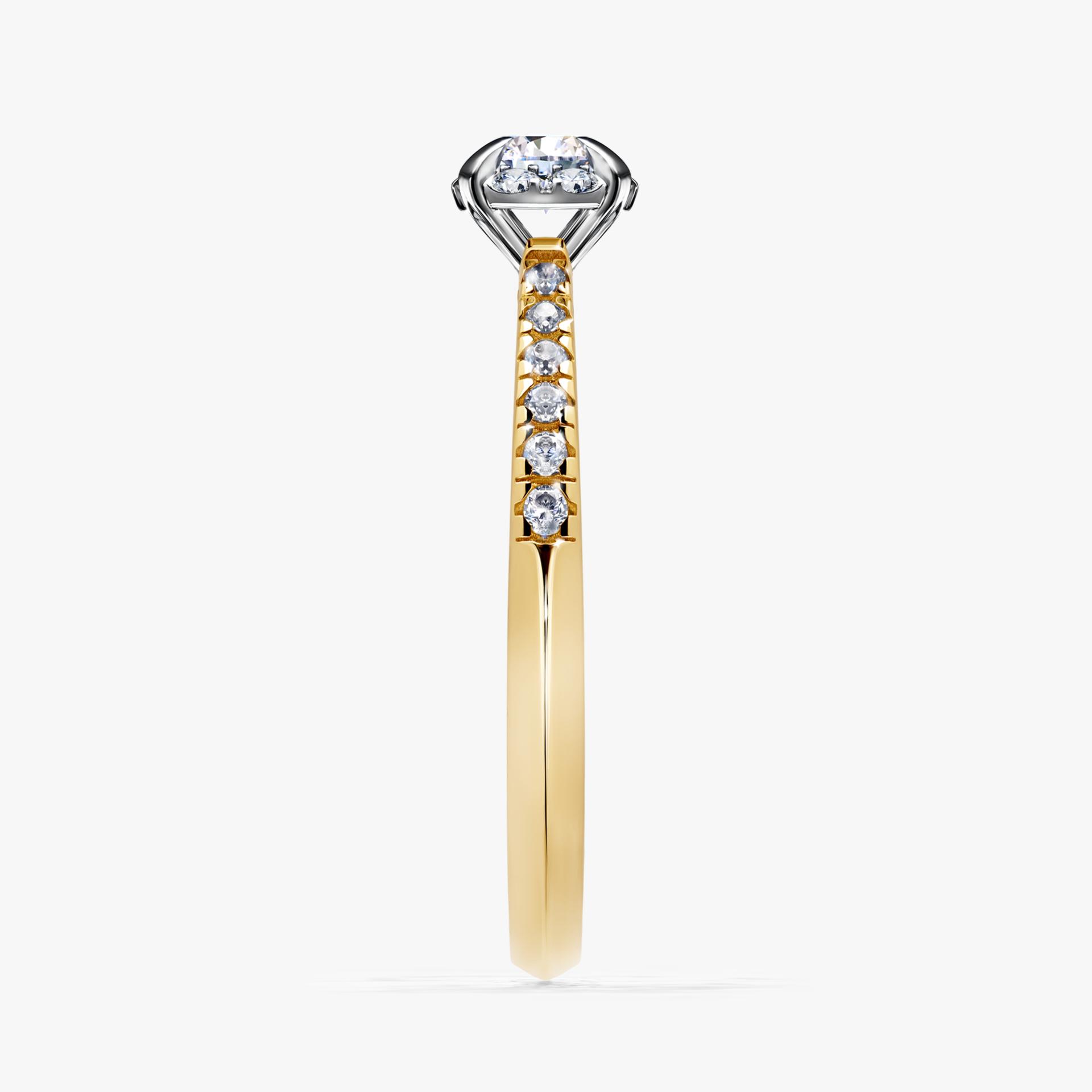 Pierścionek zaręczynowy My Princess z żółtego złota z diamentem naturalnym 0,28ct