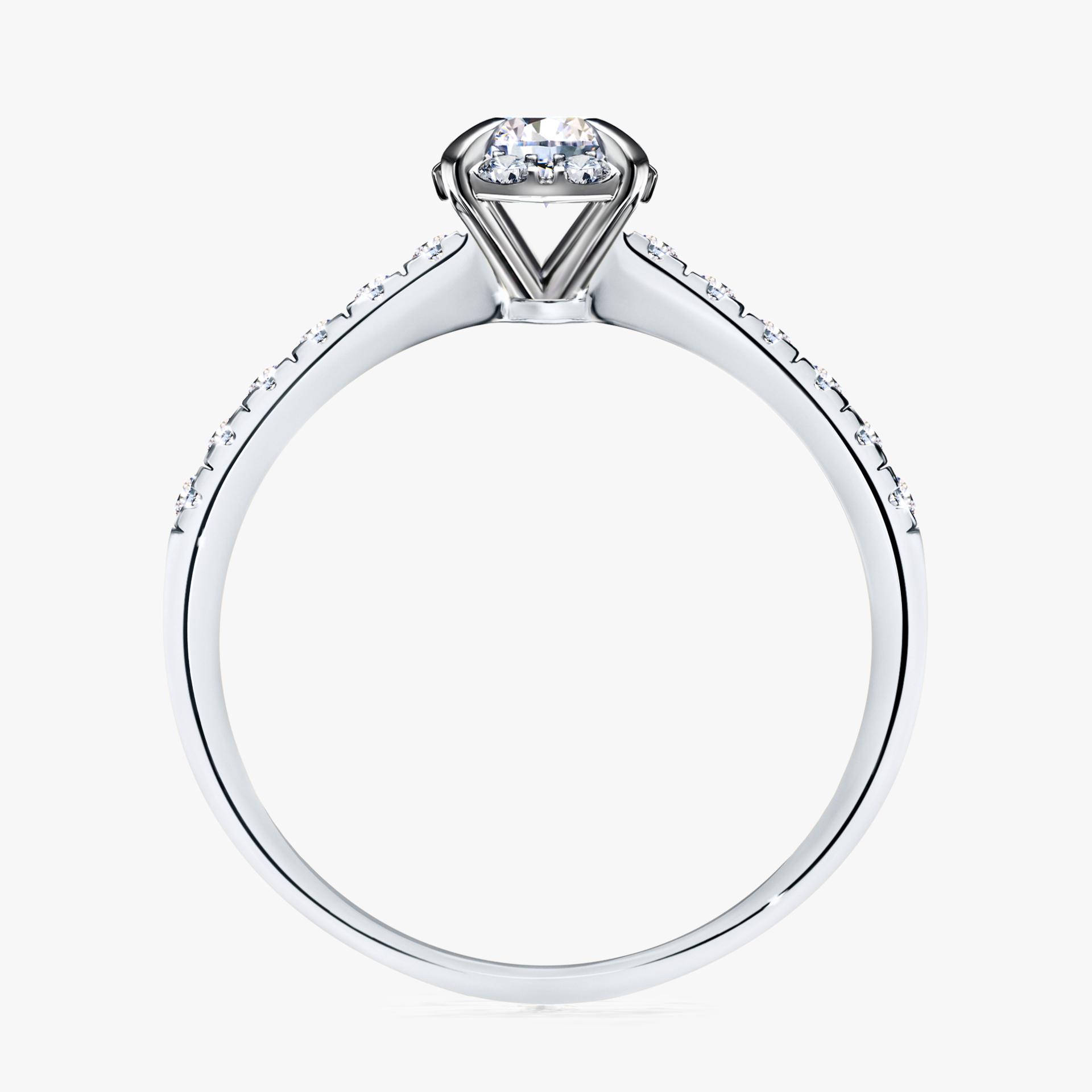 Pierscionek zareczynowy z diamentem 0 47 CT z bialego zlota my princess 02