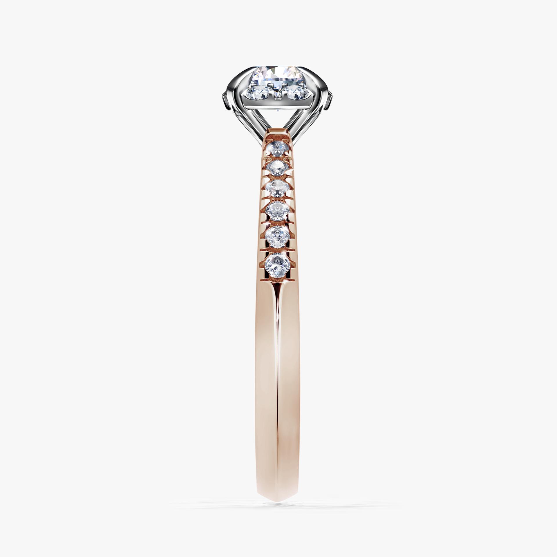 Pierscionek zareczynowy z diamentem 0 47 CT z rozowego zlota my princess 03