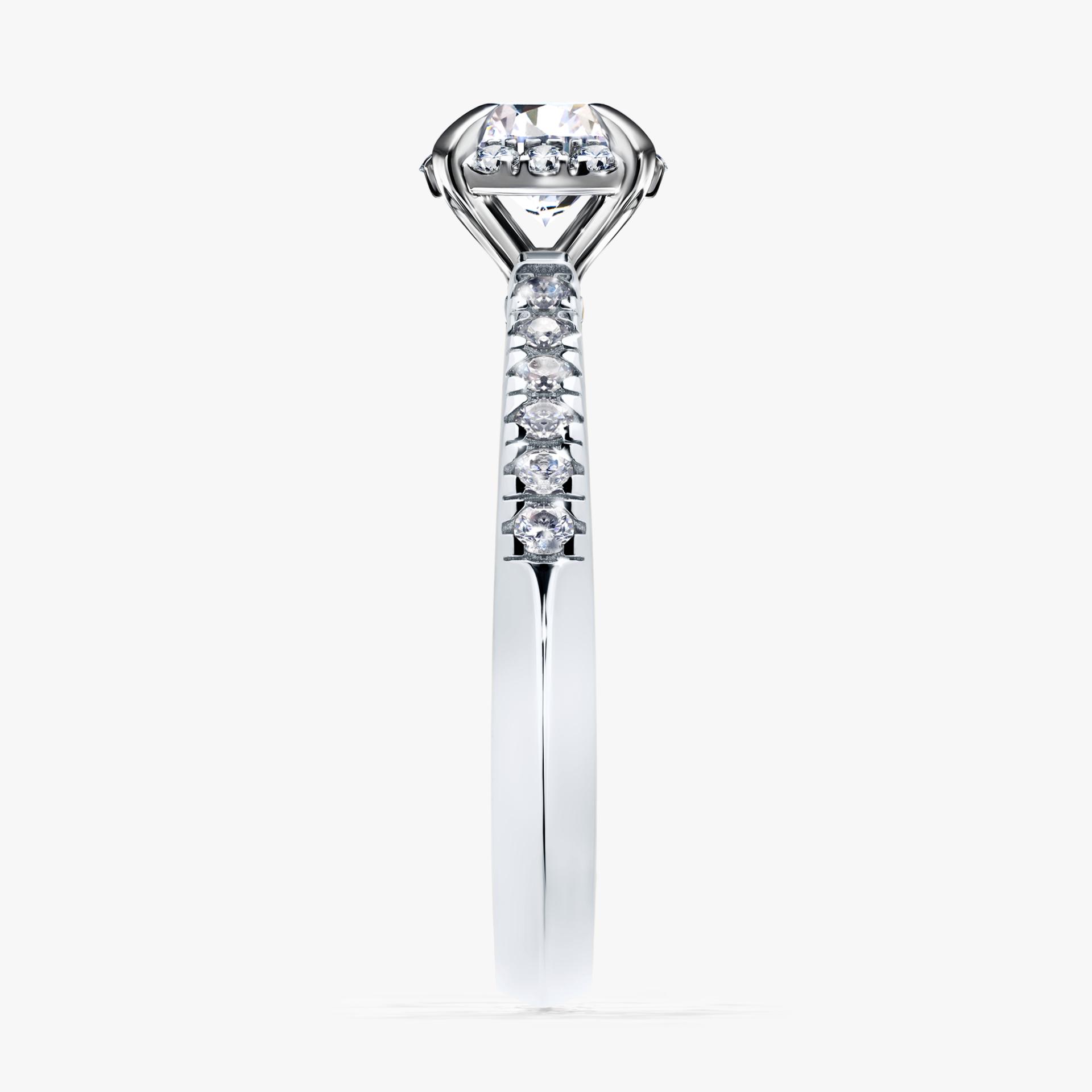 Pierscionek zareczynowy z diamentem 0 76 CT z bialego zlota my princess 02