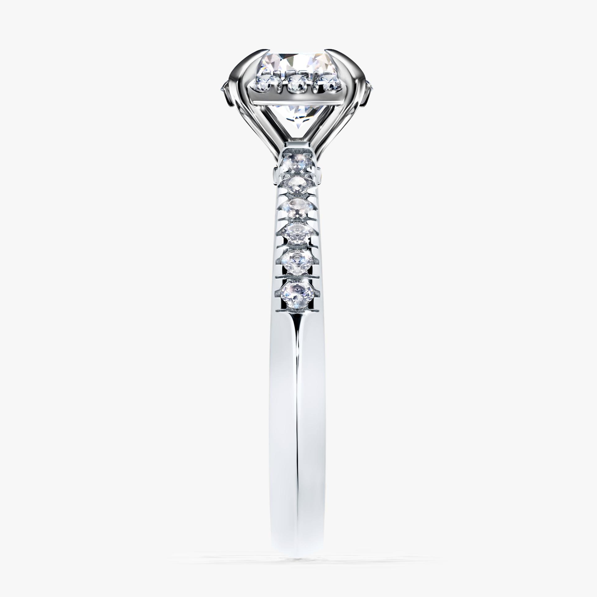 Pierścionek zaręczynowy My Princess z białego złota z diamentem naturalnym 1,18ct