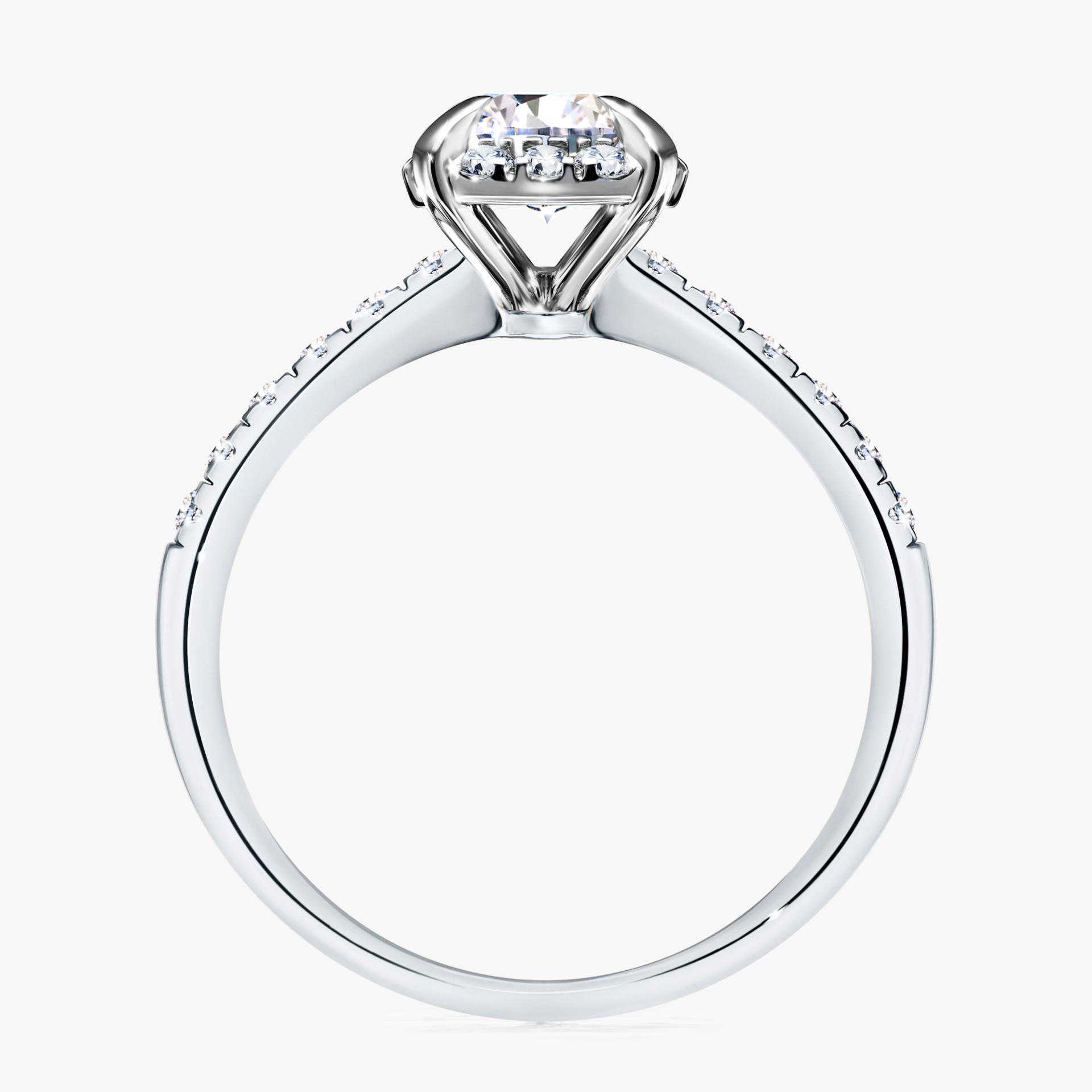 Pierścionek zaręczynowy My Princess z białego złota z diamentem naturalnym 1,18ct