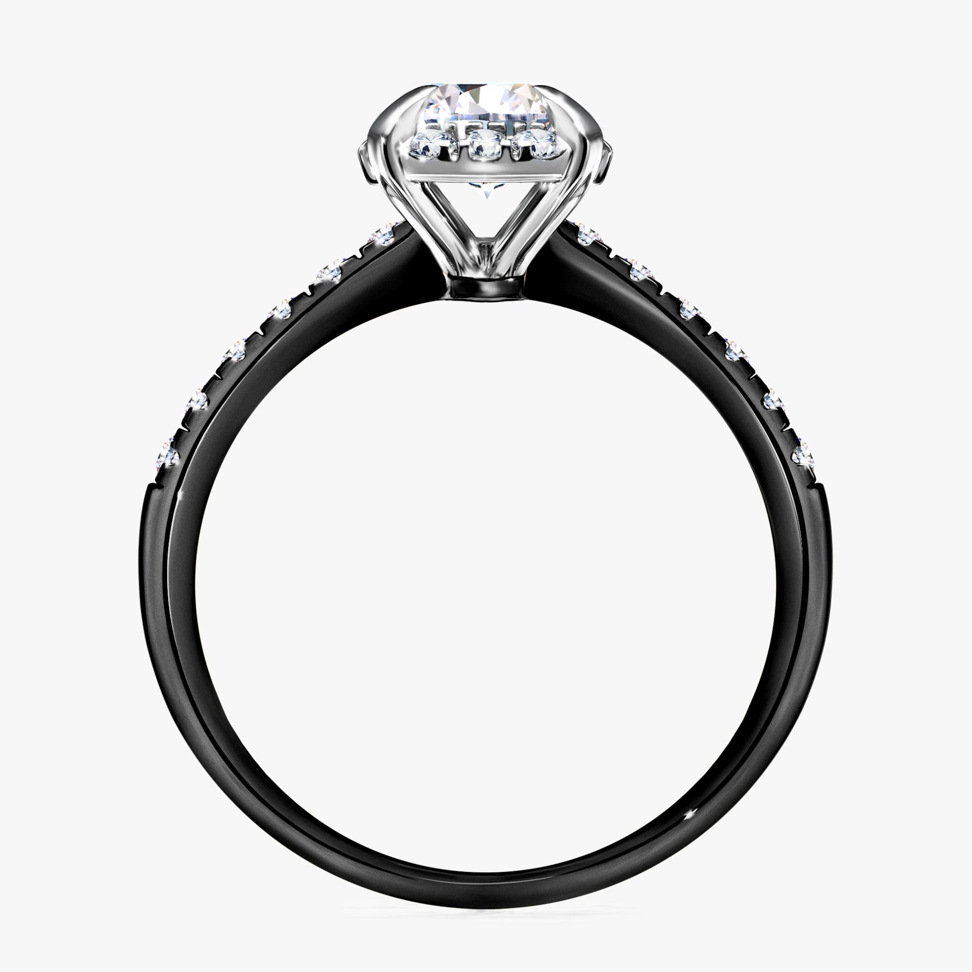 Pierscionek zareczynowy z diamentem 118 CT z czarnego zlota my princess 03