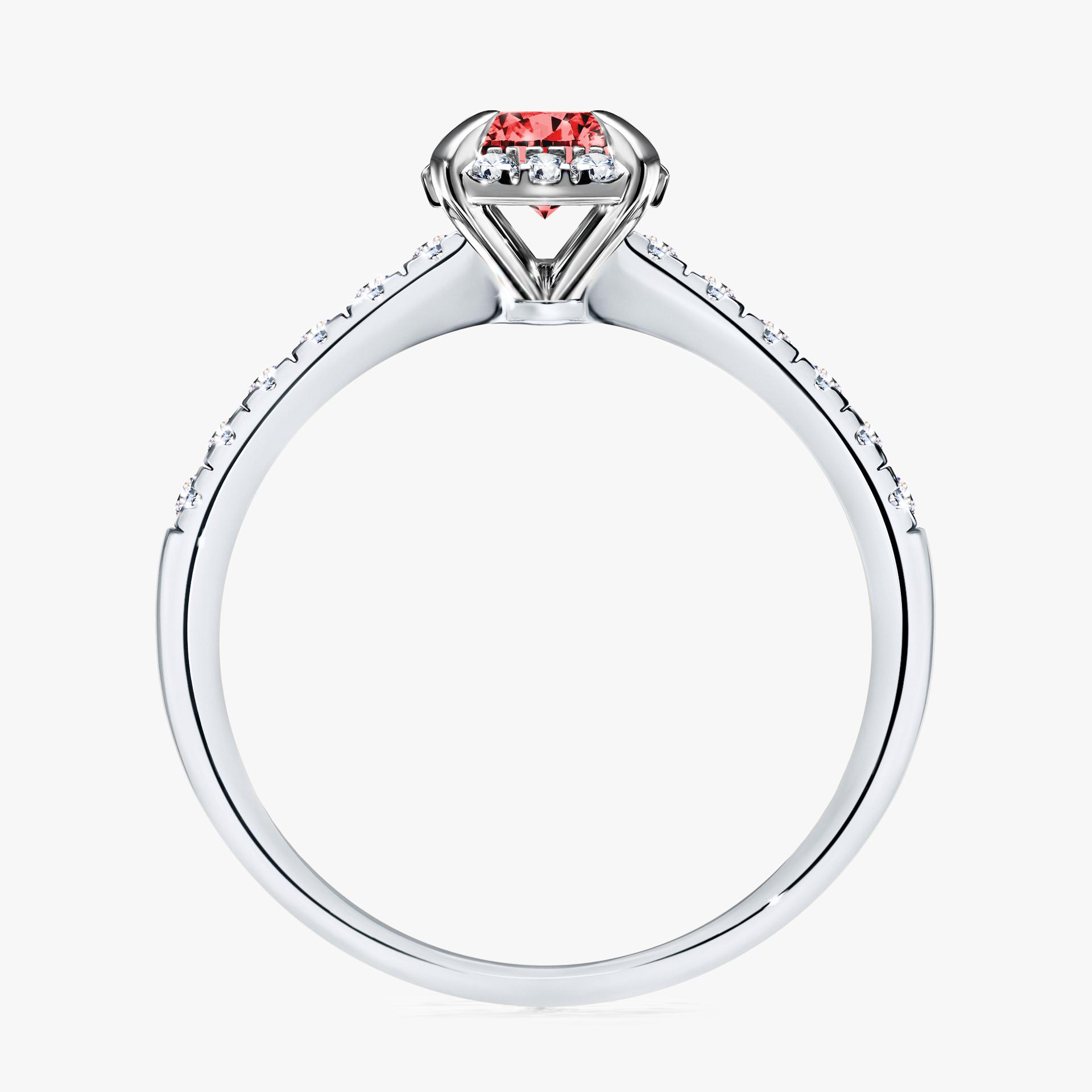 Pierscionek zareczynowy z diamentem czerwony 076 CT z bialego zlota my princess 02