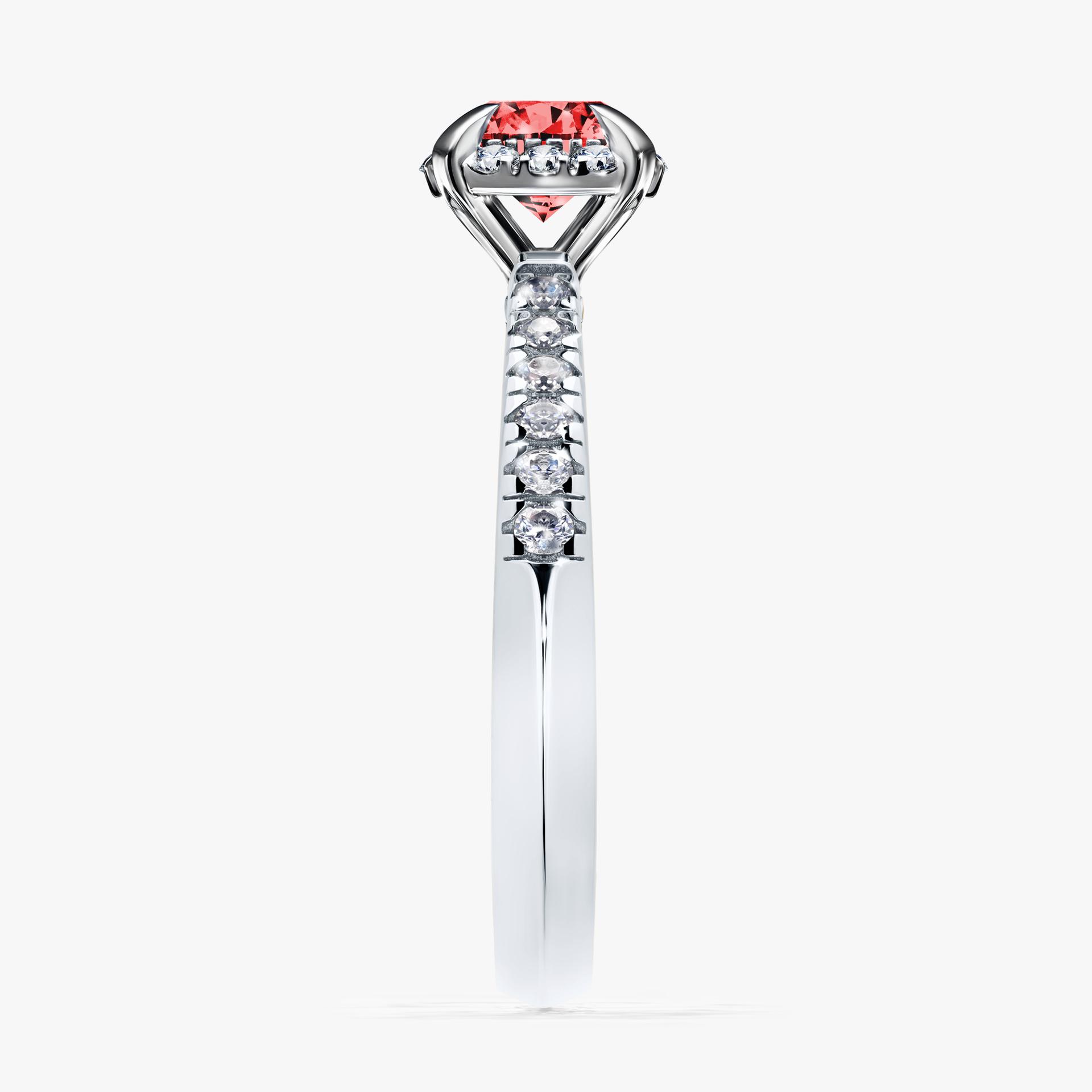 Pierscionek zareczynowy z diamentem czerwony 076 CT z bialego zlota my princess 03