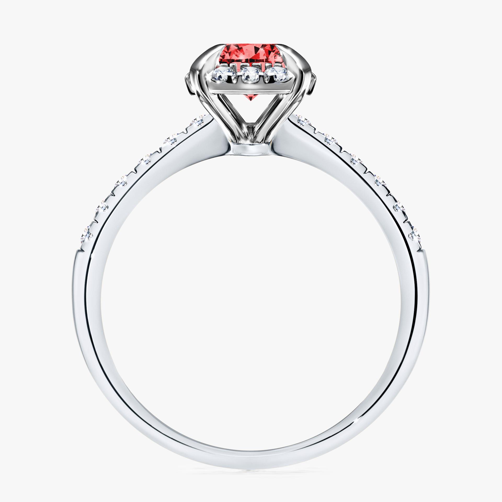 Pierscionek zareczynowy z diamentem czerwony 118 CT z bialego zlota my princess 02