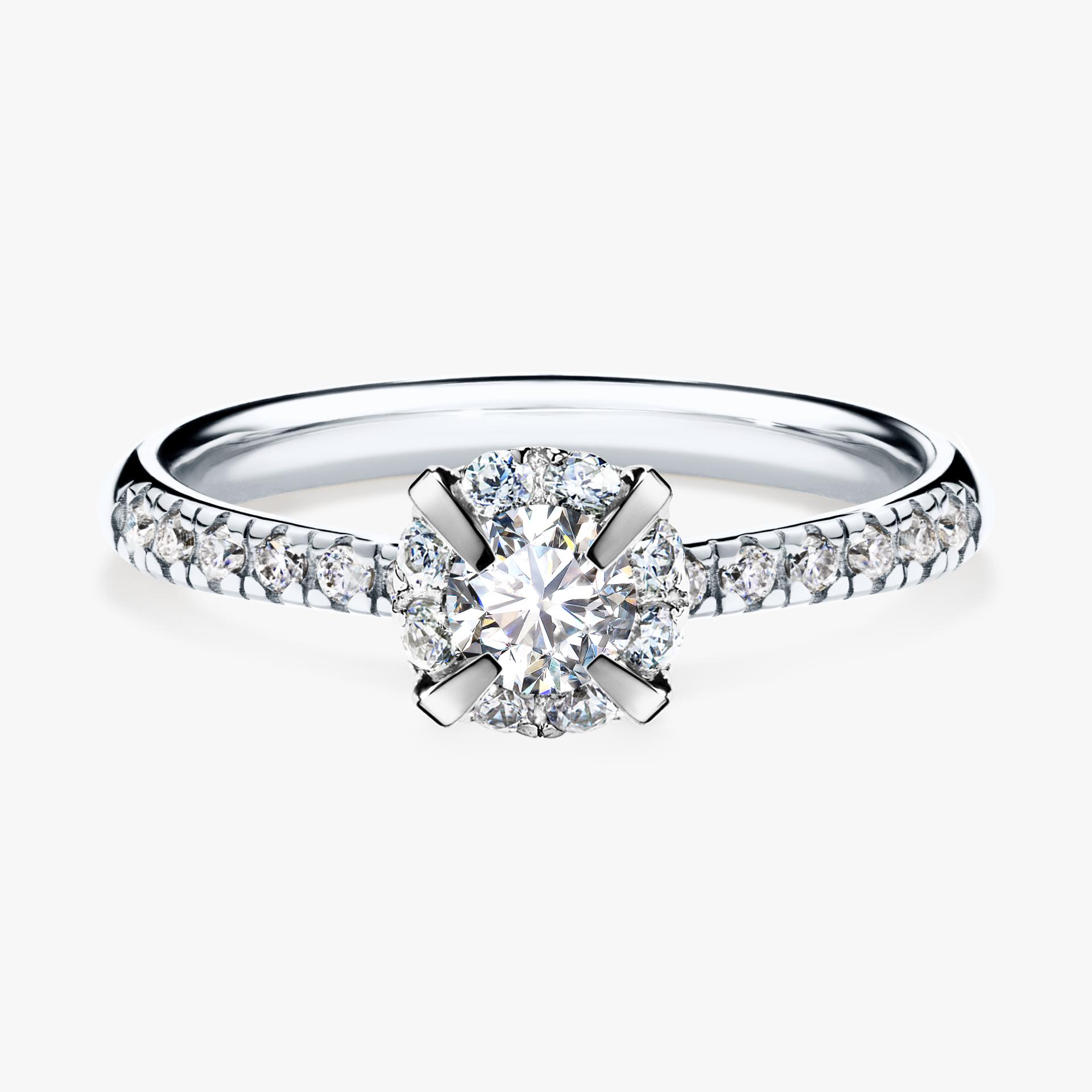 Pierscionek zareczynowy z diamentem laboratoryjnym 0 47 CT z bialego zlota my sunshine 01