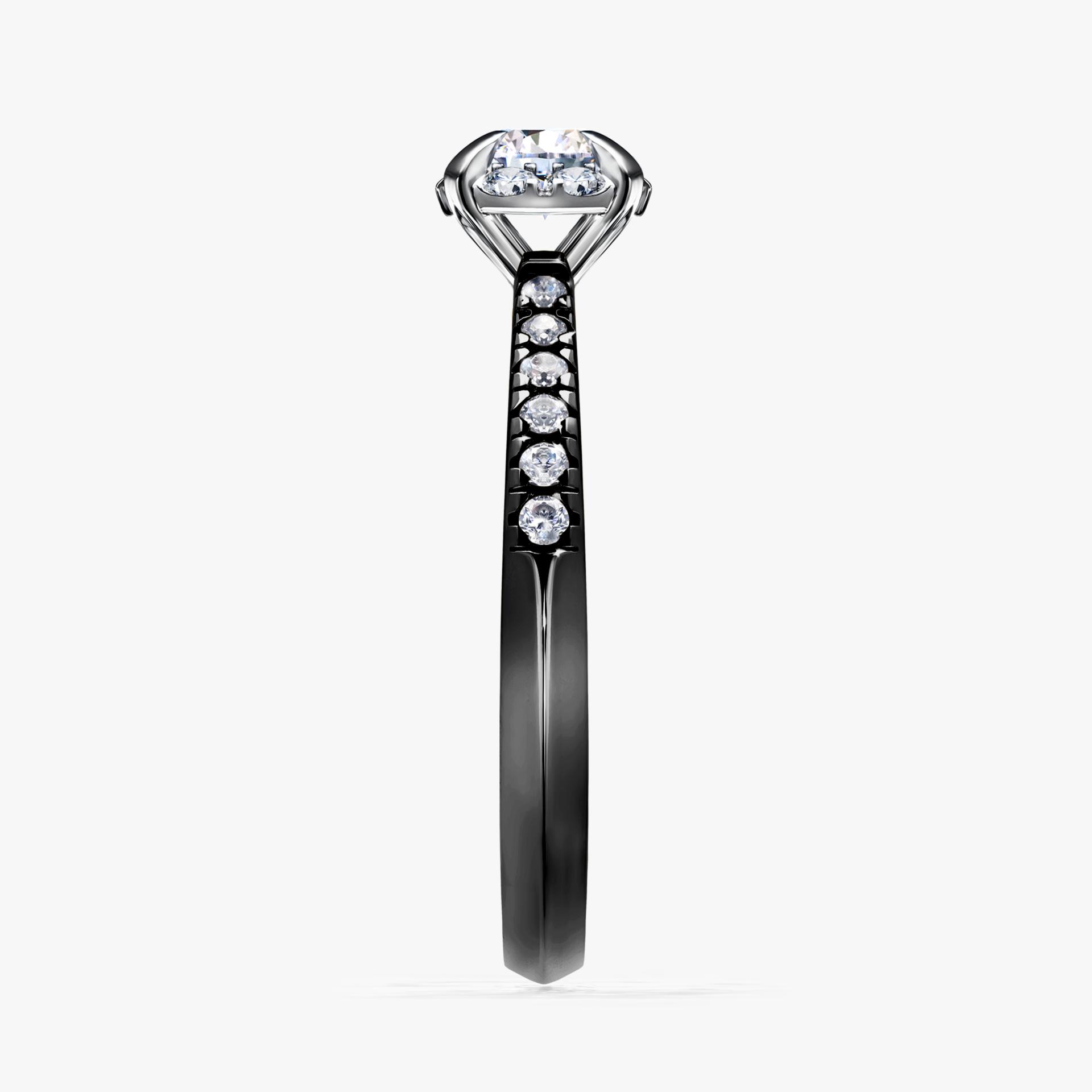 Pierscionek zareczynowy z diamentem laboratoryjnym 0 47 CT z czarnego zlota my sunshine 03
