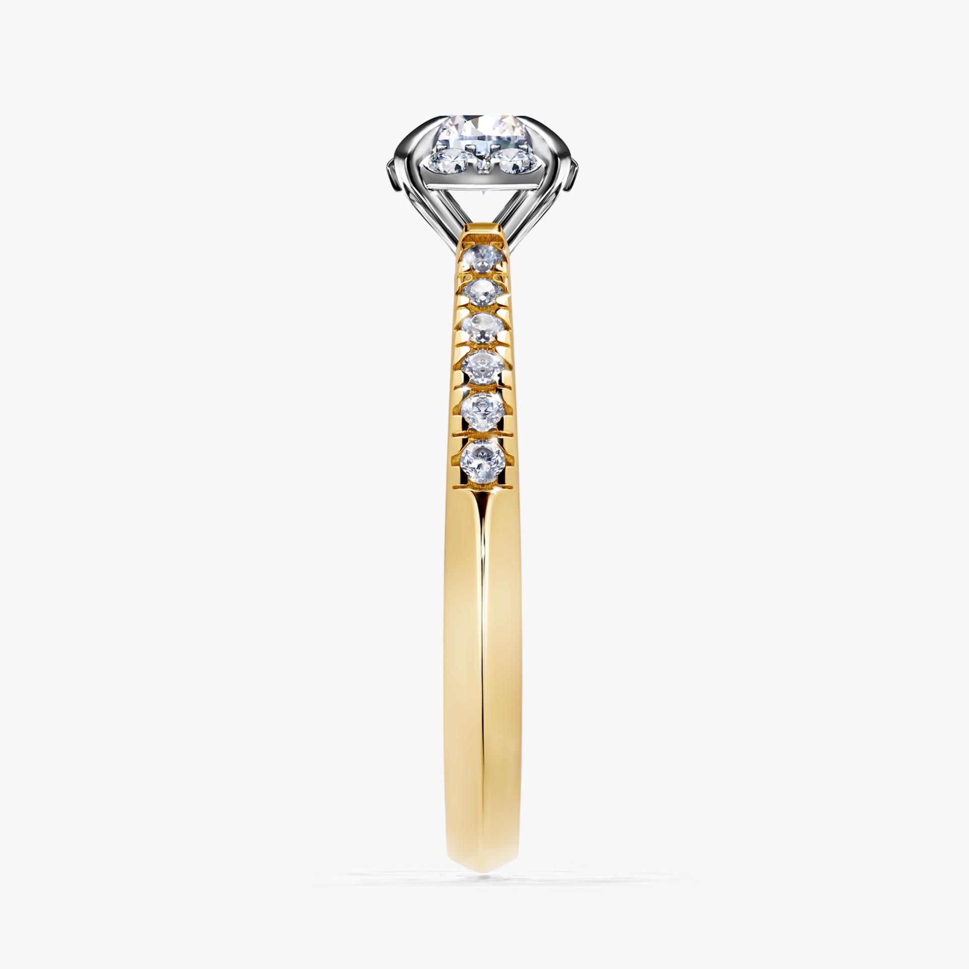 Pierścionek zaręczynowy My Princess z żółtego złota z diamentem laboratoryjnym 0,47ct