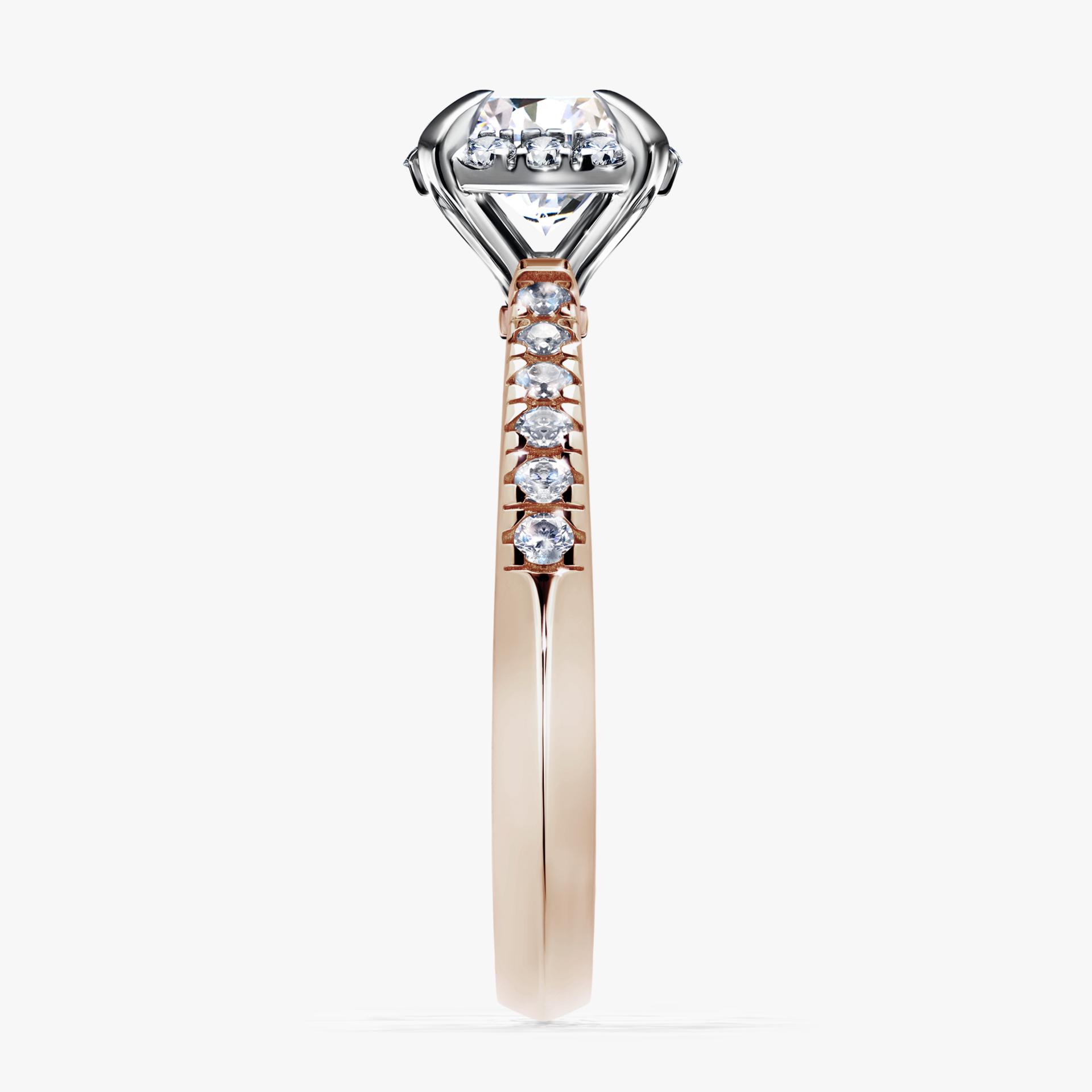 Pierścionek zaręczynowy My Princess z różowego złota z diamentem laboratoryjnym 1,18ct