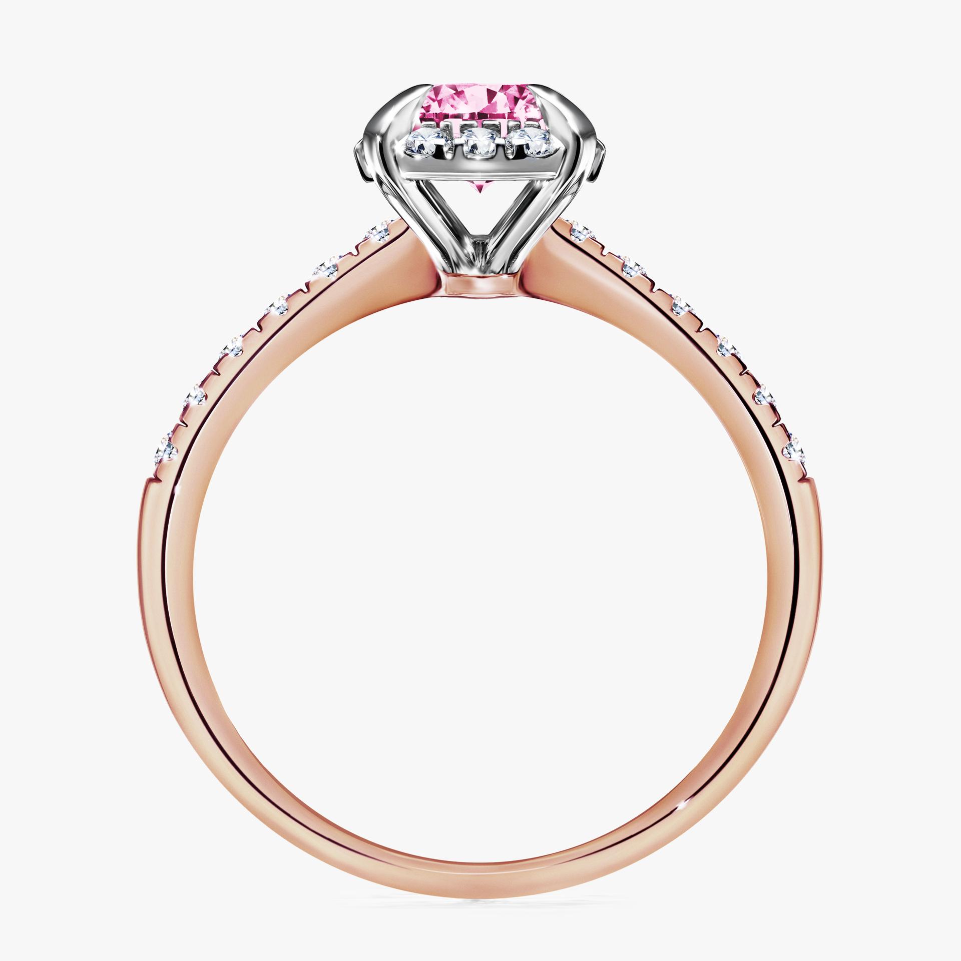 Pierscionek zareczynowy z diamentem rozowy 118 CT z rozowego zlota my princess 02