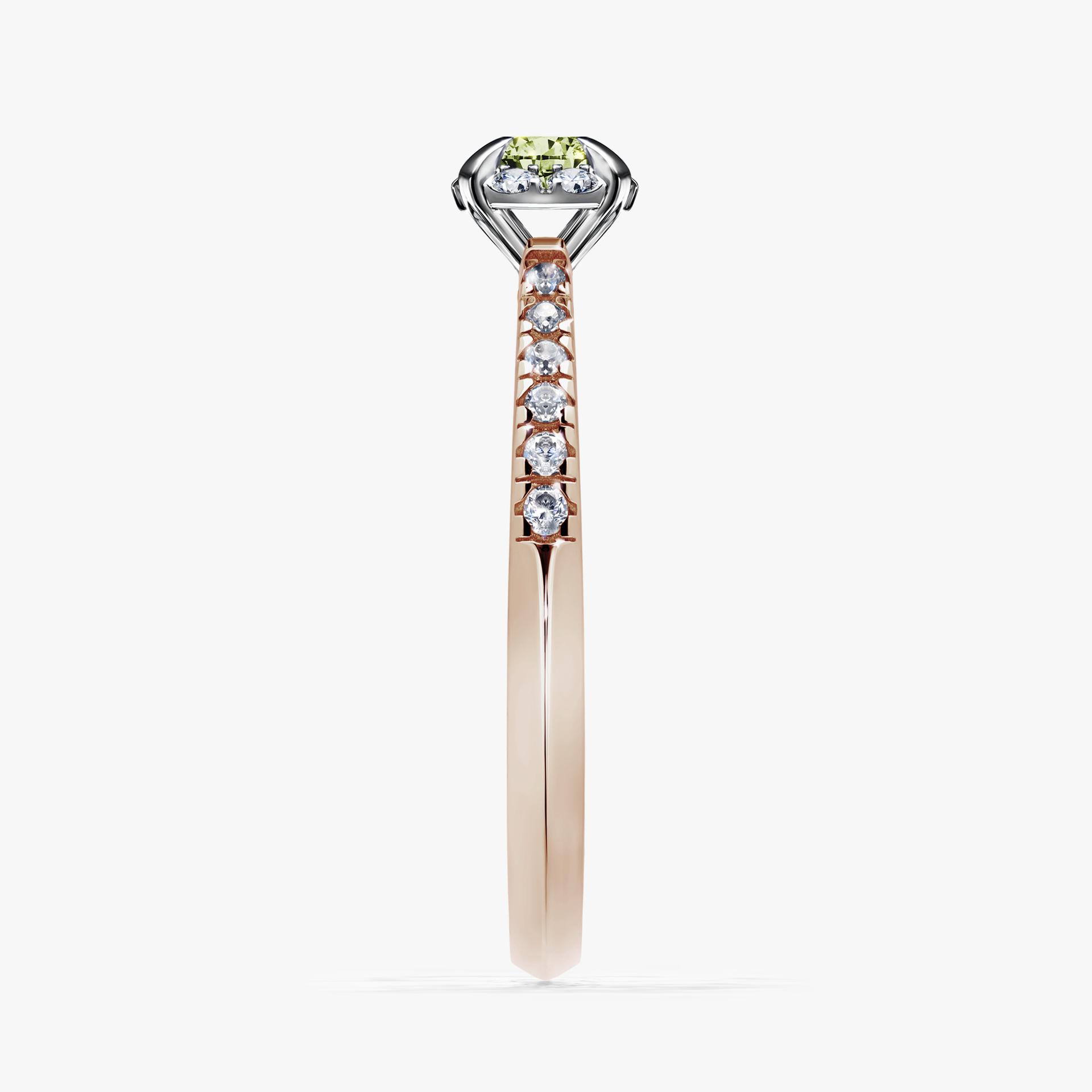 Pierscionek zareczynowy z diamentem zielony_jasny 028 CT z rozowego zlota my princess 03