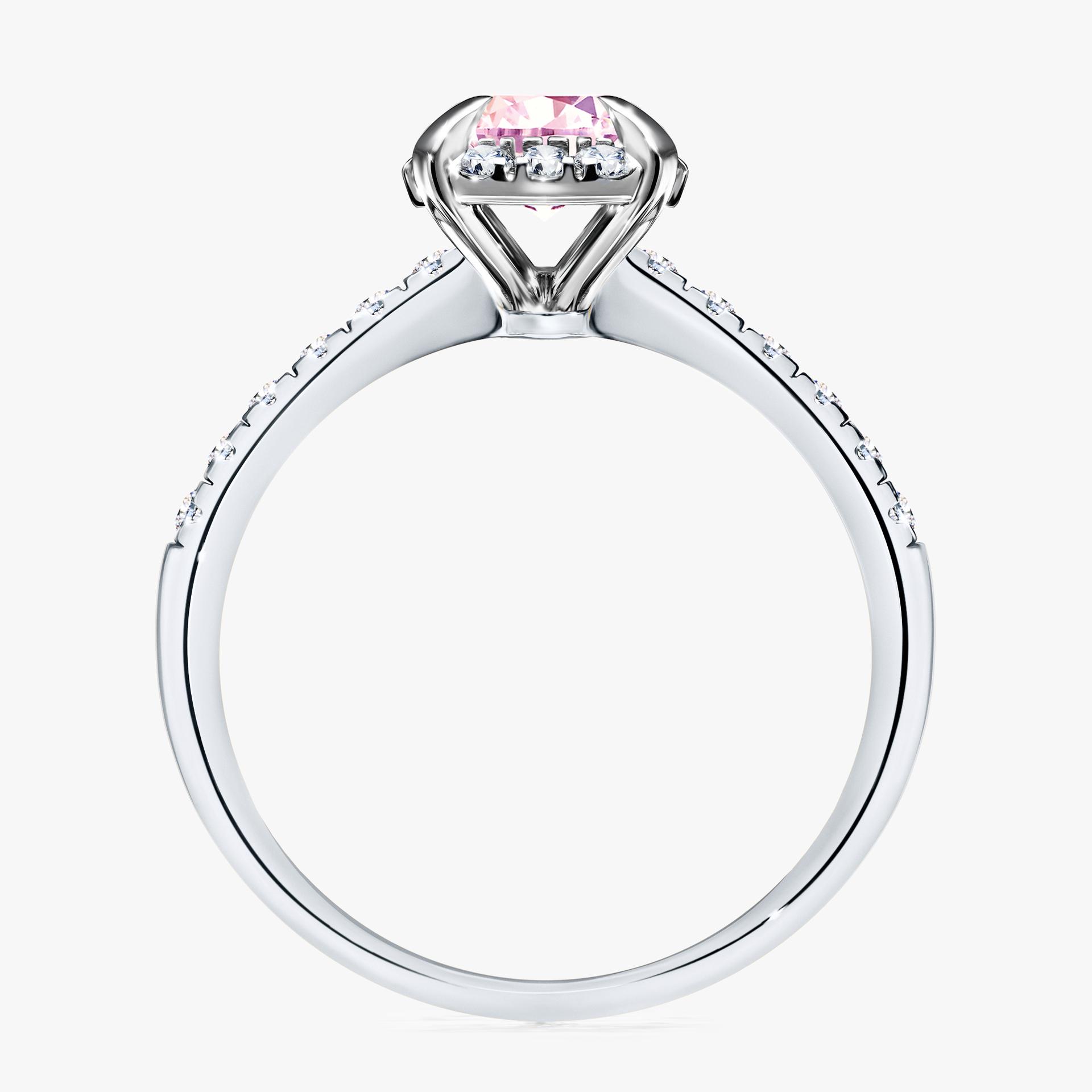Pierscionek zareczynowy z szafirem rozowym 118 CT z bialego zlota my princess 03