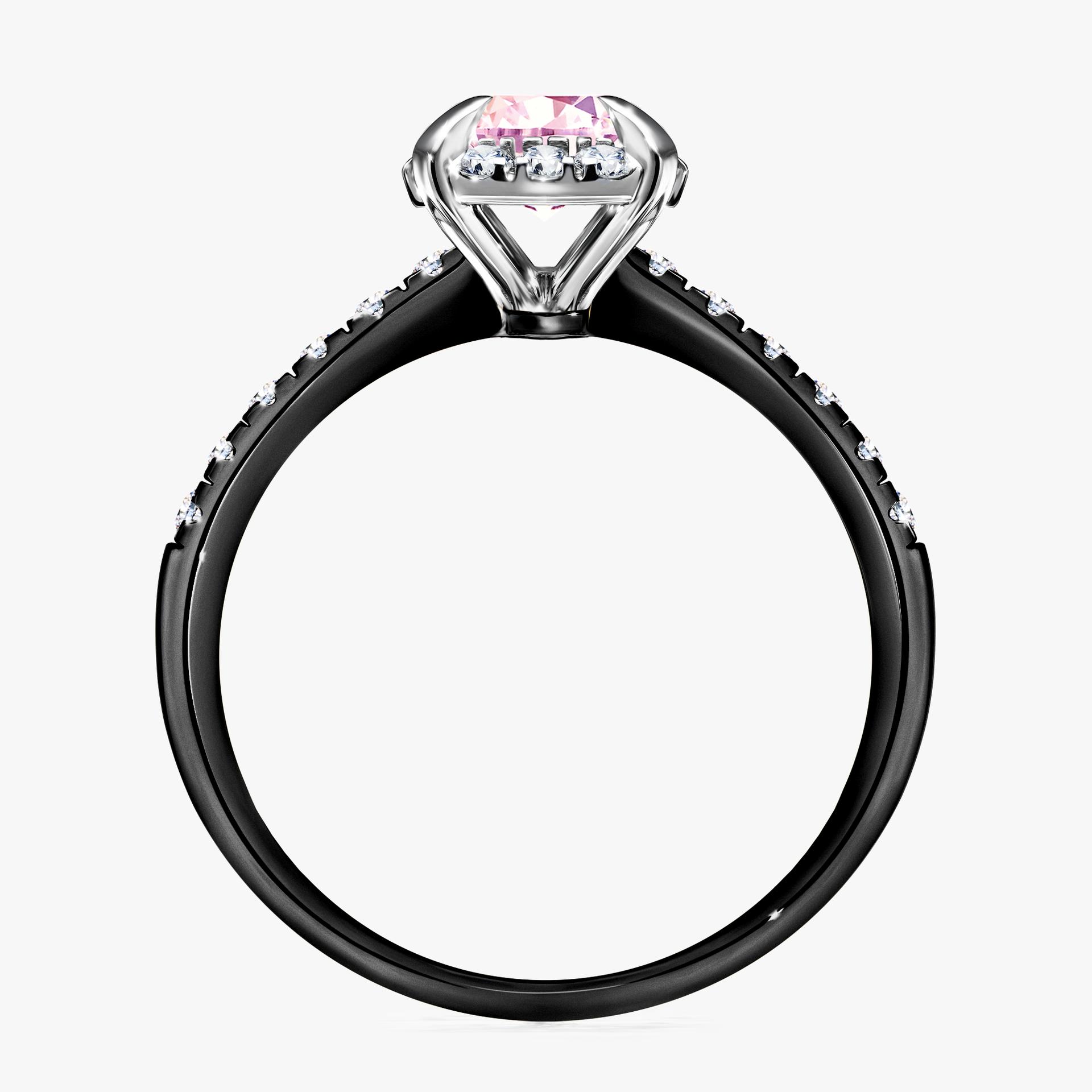 Pierscionek zareczynowy z szafirem rozowym 118 CT z czarnego zlota my princess 03