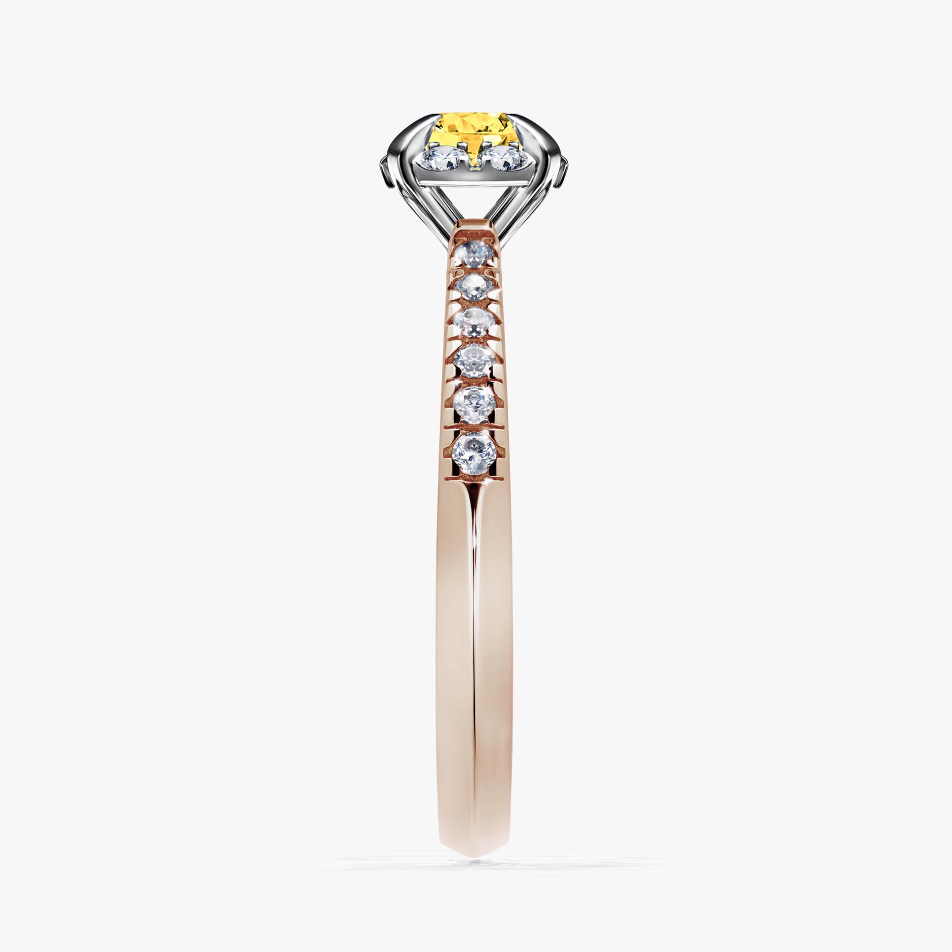 Pierscionek zareczynowy z szafirem zoltym 0 47 CT z rozowego zlota my princess 03