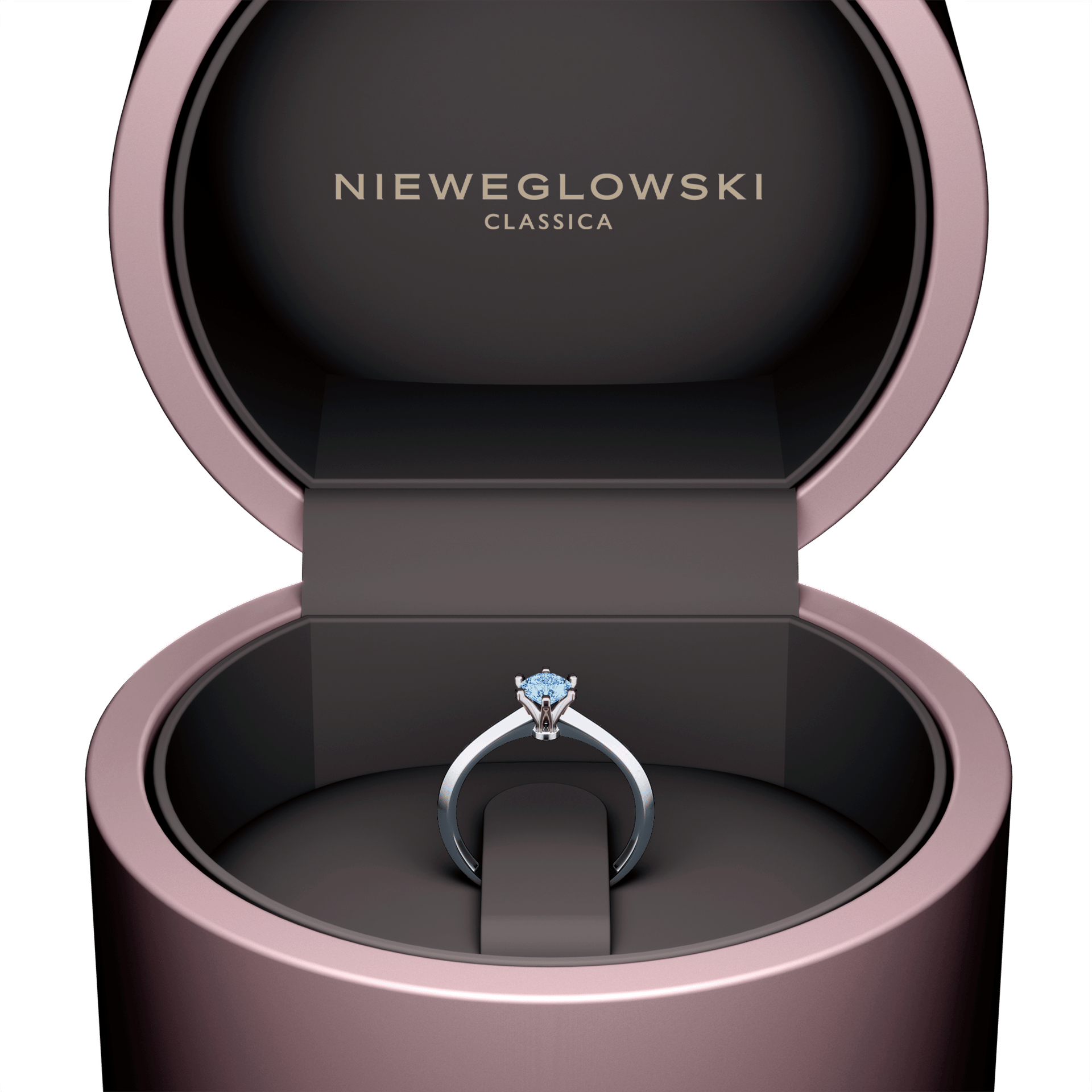 Pierscionek zareczynowy my queen biale zloto diament lab niebieski 0 50ct 5