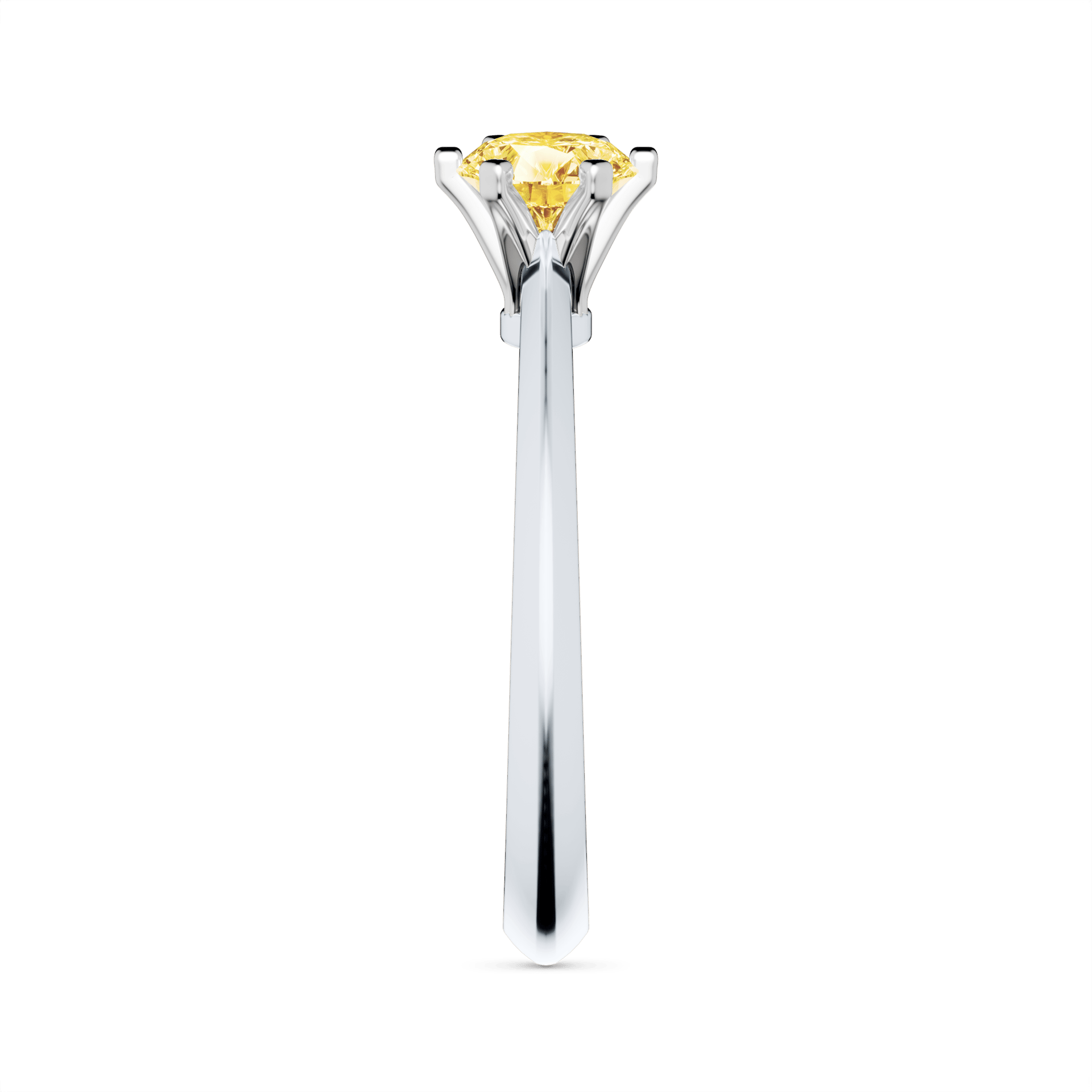 Pierscionek zareczynowy my queen biale zloto diament lab zolty 0 50ct 4