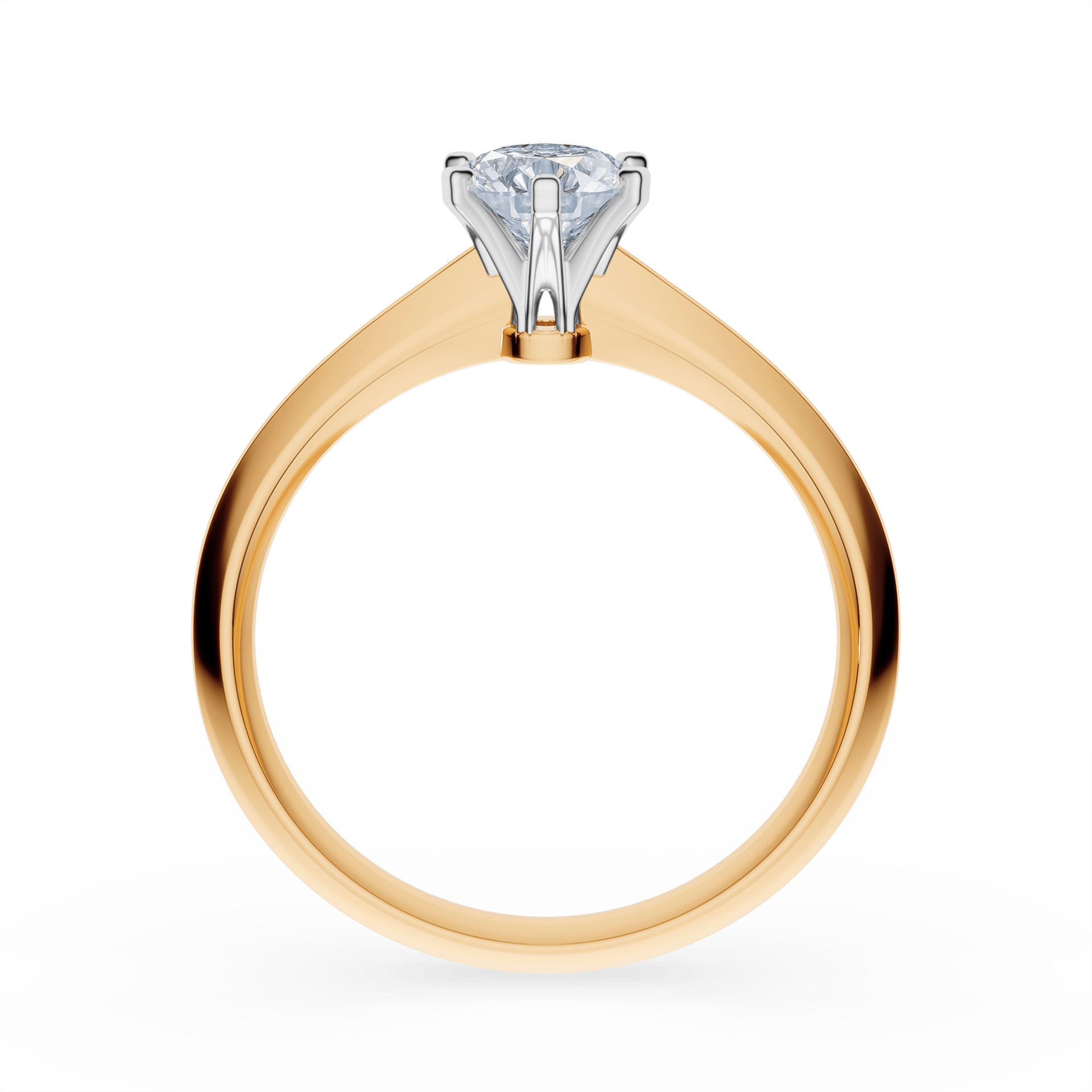 Pierścionek zaręczynowy My Queen z żółtego złota z diamentem laboratoryjnym 0,50ct