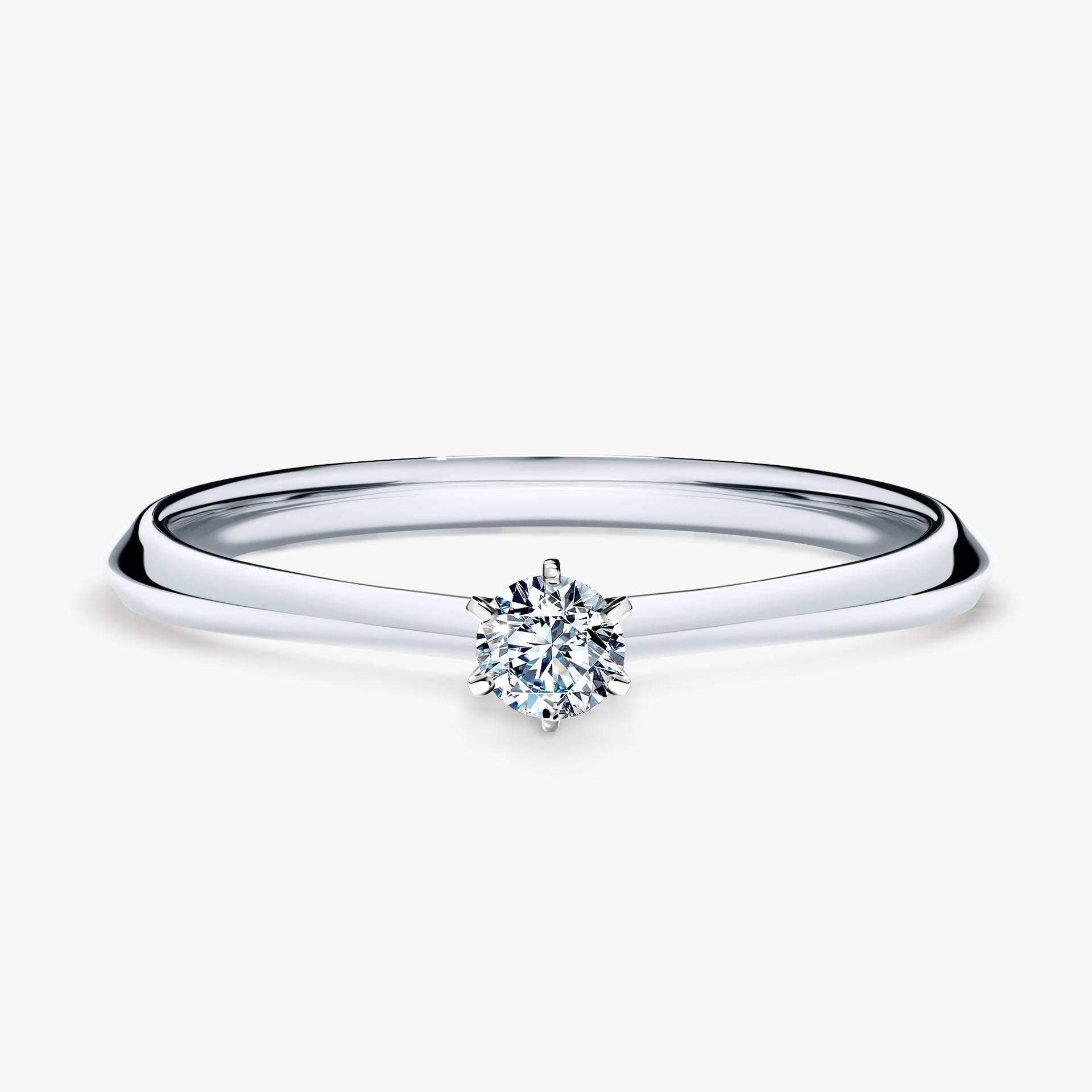 Pierscionek zareczynowy z diamentem 010 CT z bialego zlota my queen 01