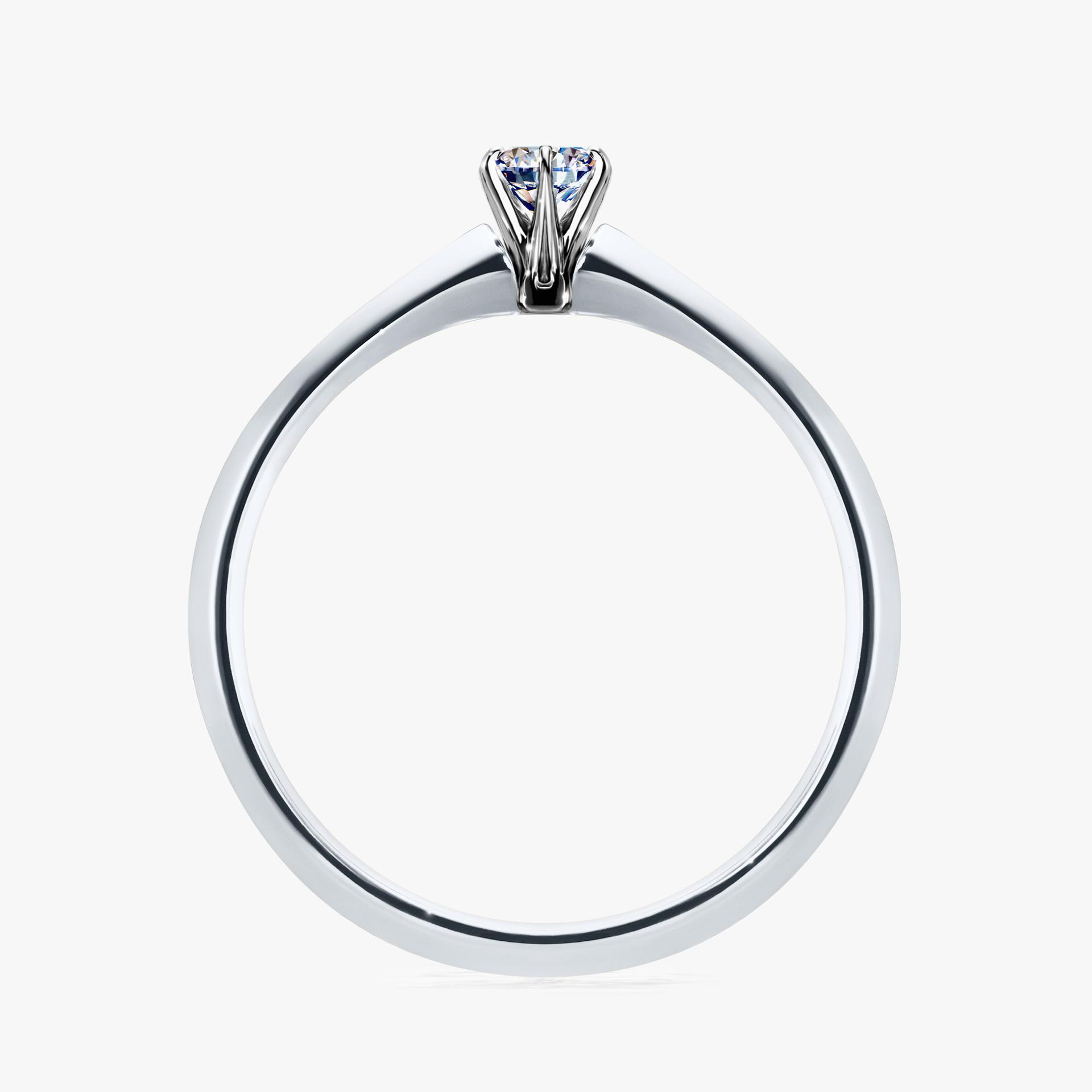 Pierscionek zareczynowy z diamentem 010 CT z bialego zlota my queen 02