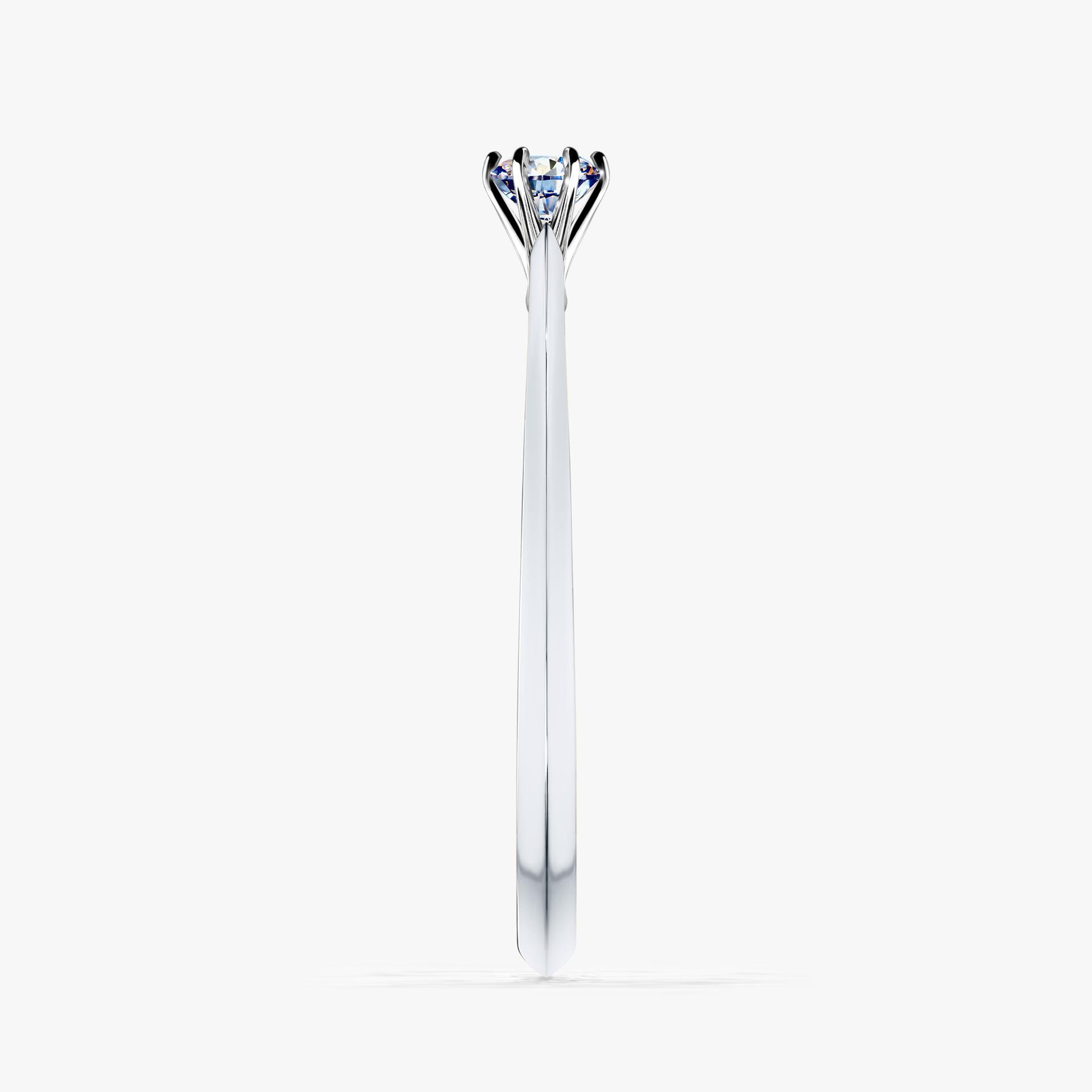 Pierscionek zareczynowy z diamentem 010 CT z bialego zlota my queen 03