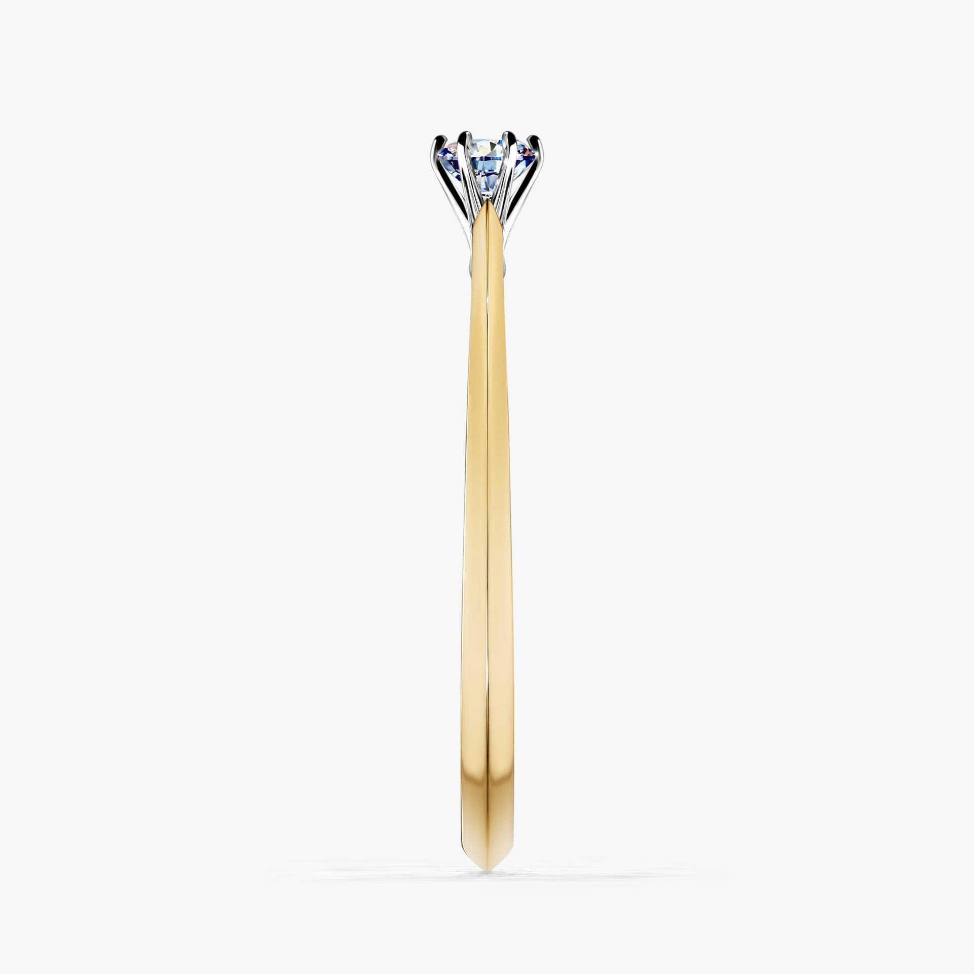 Pierscionek zareczynowy z diamentem 010 CT z zoltego zlota my queen 03