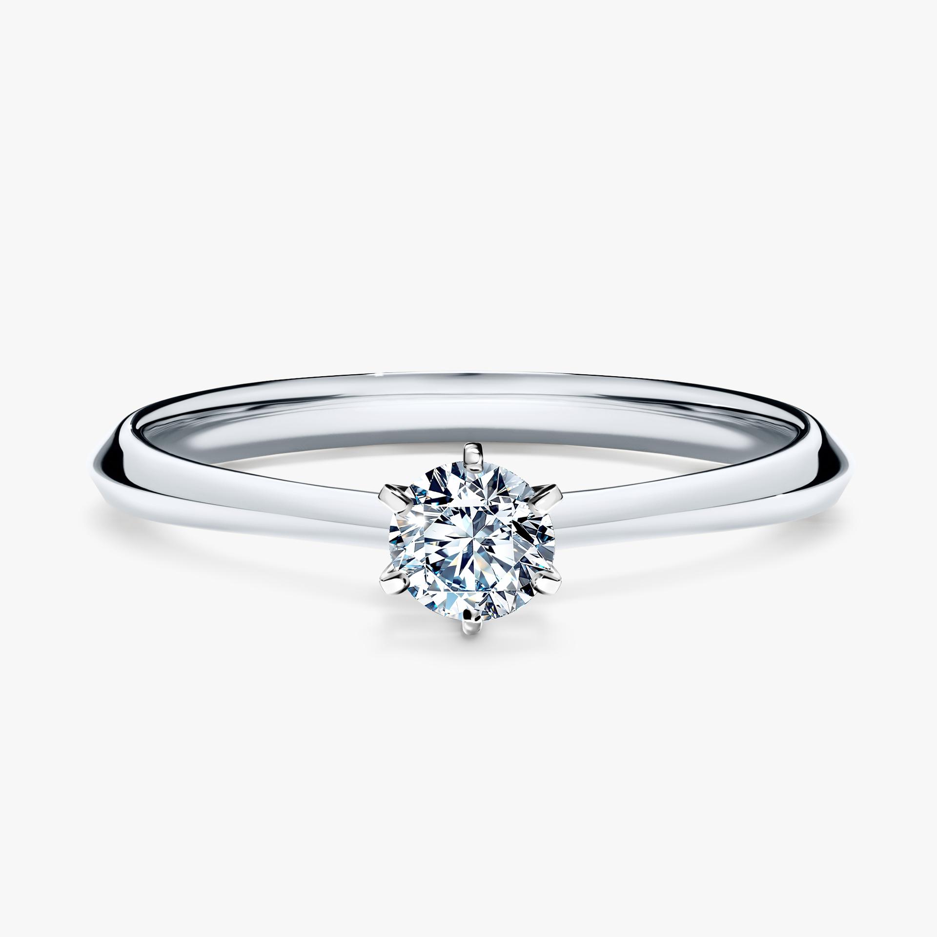 Pierscionek zareczynowy z diamentem 025 CT z bialego zlota my queen 01