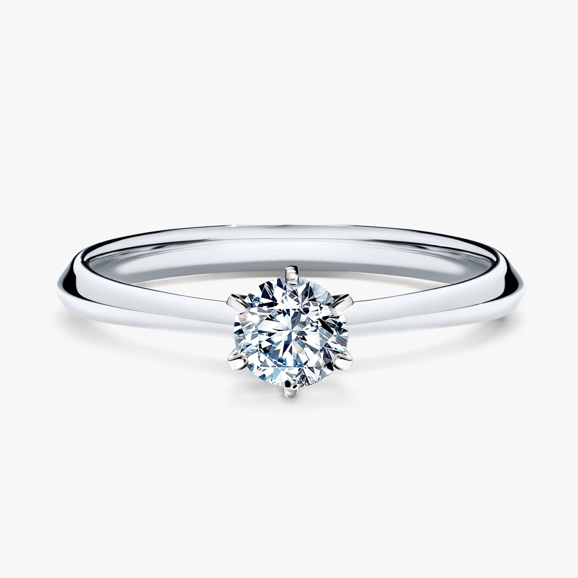 Pierscionek zareczynowy z diamentem 030 CT z bialego zlota my queen 01