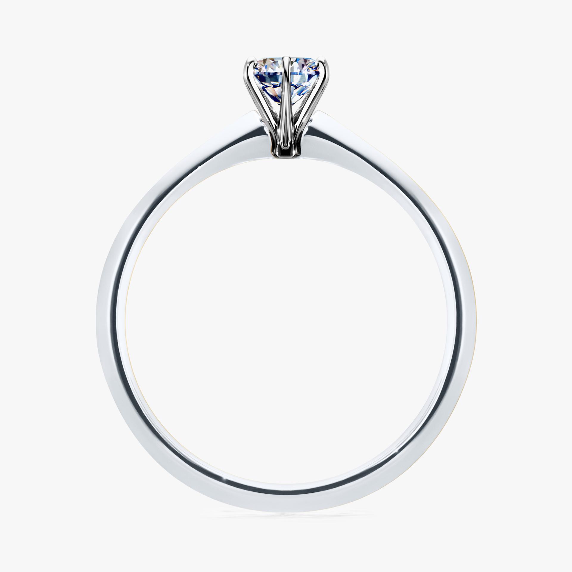 Pierscionek zareczynowy z diamentem 030 CT z bialego zlota my queen 02