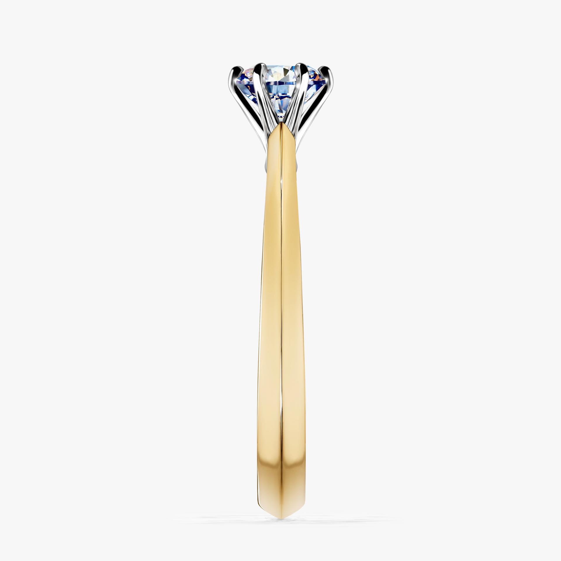 Pierścionek zaręczynowy My Queen z żółtego złota z diamentem naturalnym 0,50ct