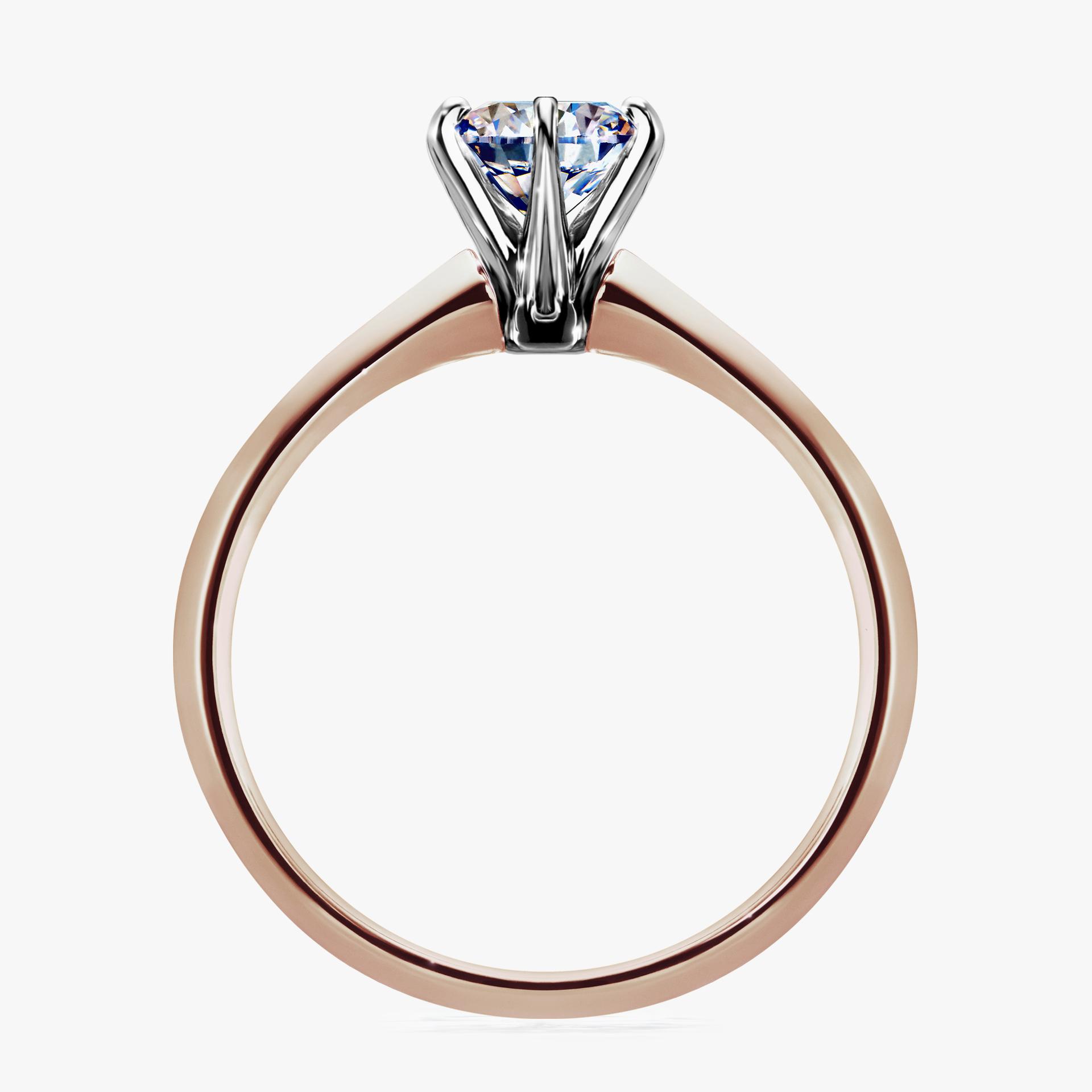 Pierscionek zareczynowy z diamentem 080 CT z rozowego zlota my queen 02