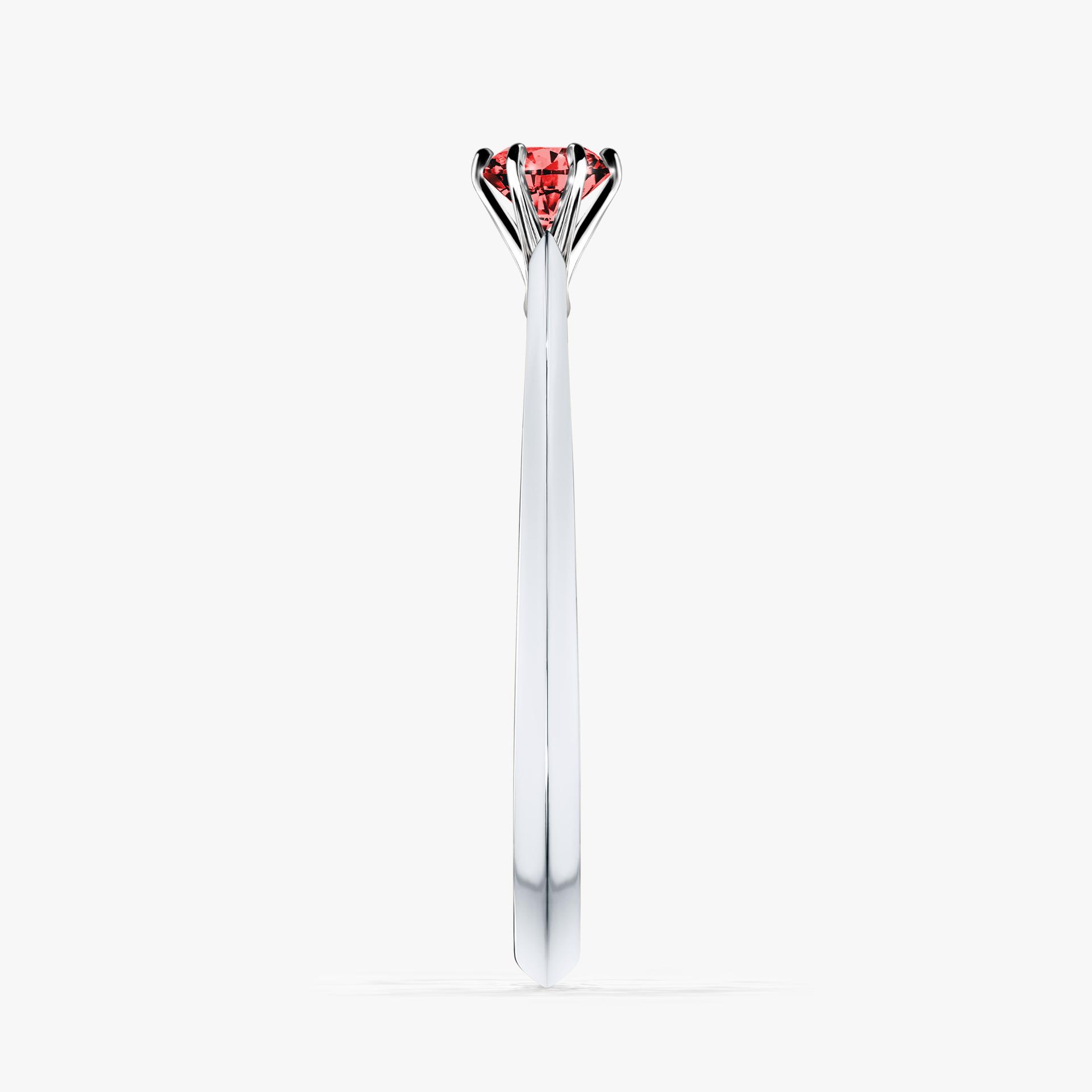 Pierscionek zareczynowy z diamentem czerwony 017 CT z bialego zlota my queen 03