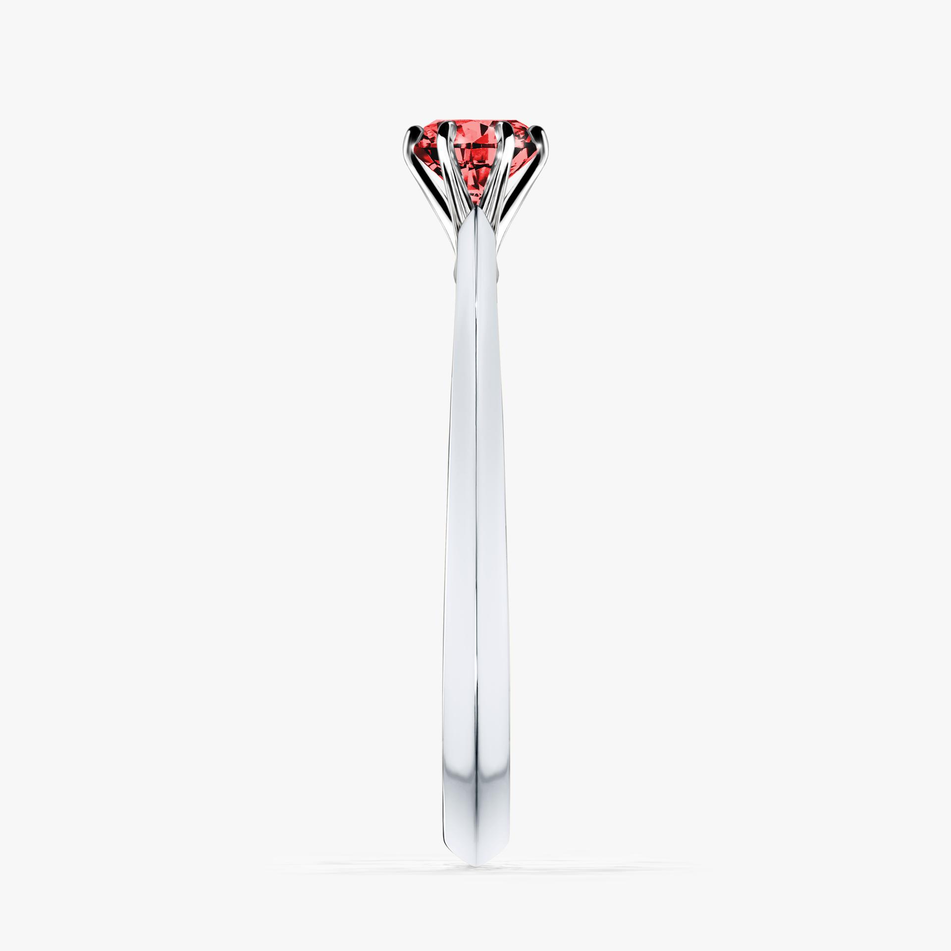 Pierscionek zareczynowy z diamentem czerwony 025 CT z bialego zlota my queen 03