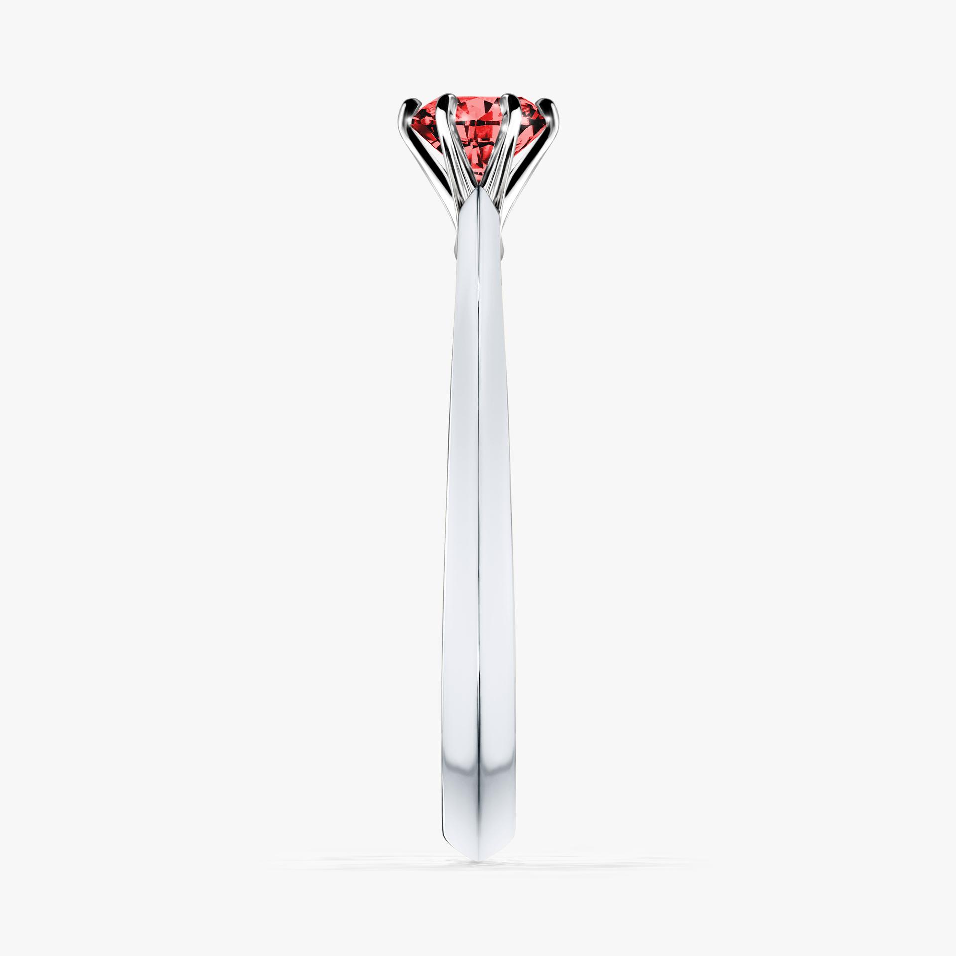 Pierscionek zareczynowy z diamentem czerwony 030 CT z bialego zlota my queen 03