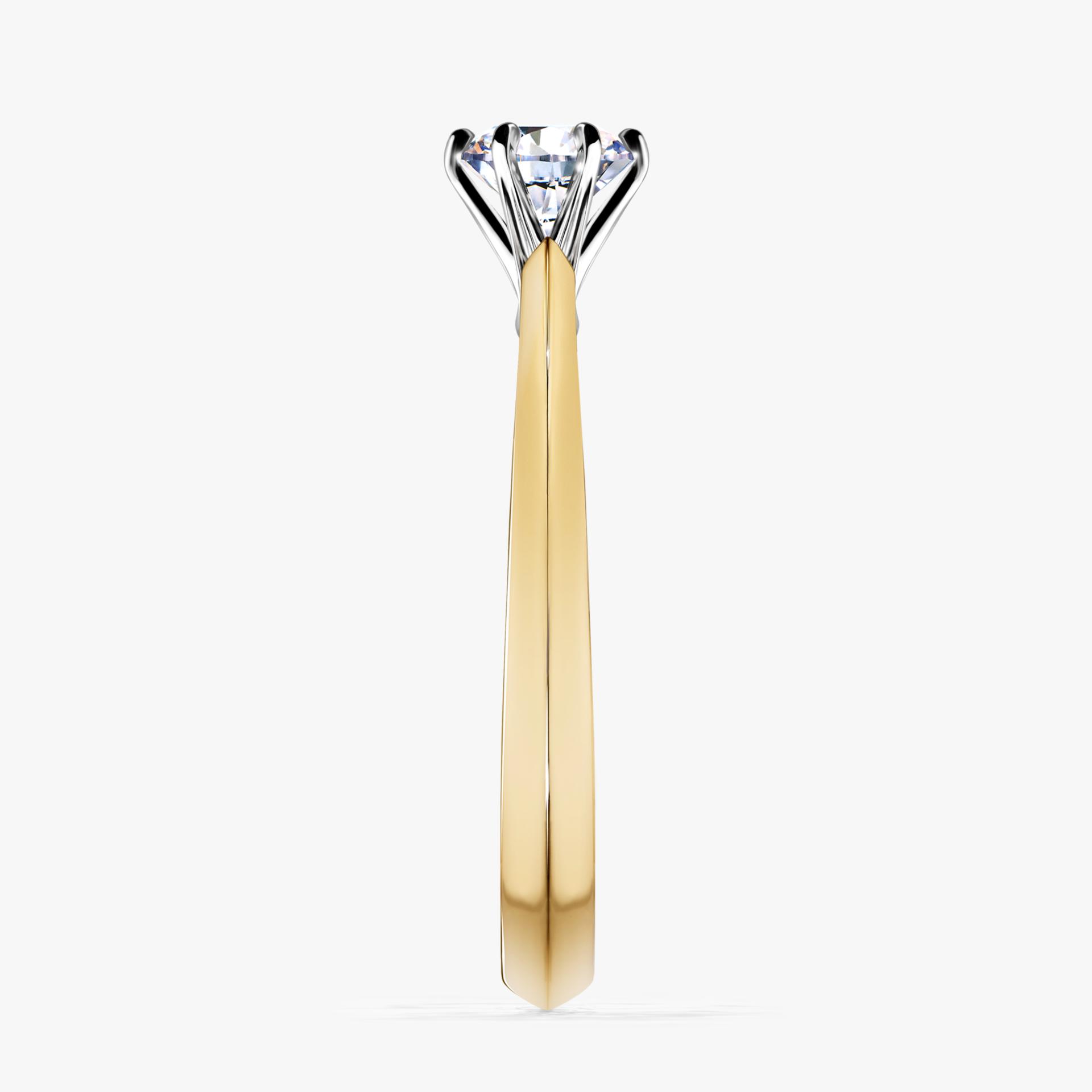 Pierścionek zaręczynowy My Queen z żółtego złota z diamentem laboratoryjnym 0,50ct
