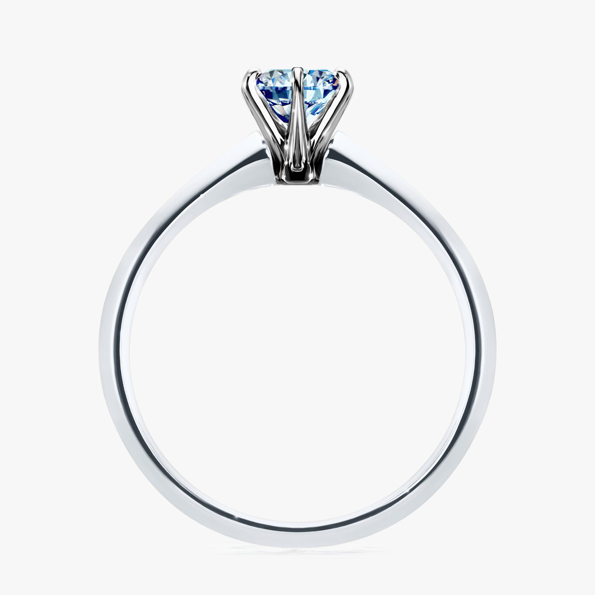Pierscionek zareczynowy z diamentem niebieski 050 CT z bialego zlota my queen 02