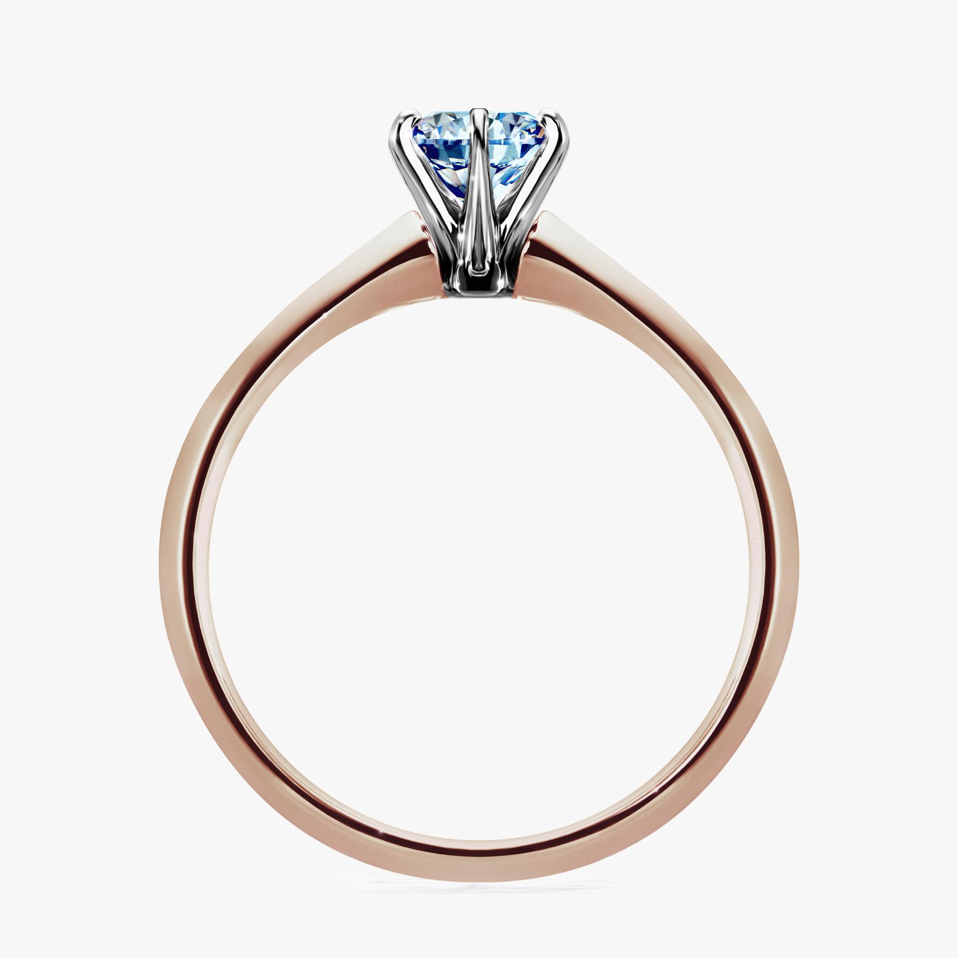 Pierscionek zareczynowy z diamentem niebieski 050 CT z rozowego zlota my queen 02