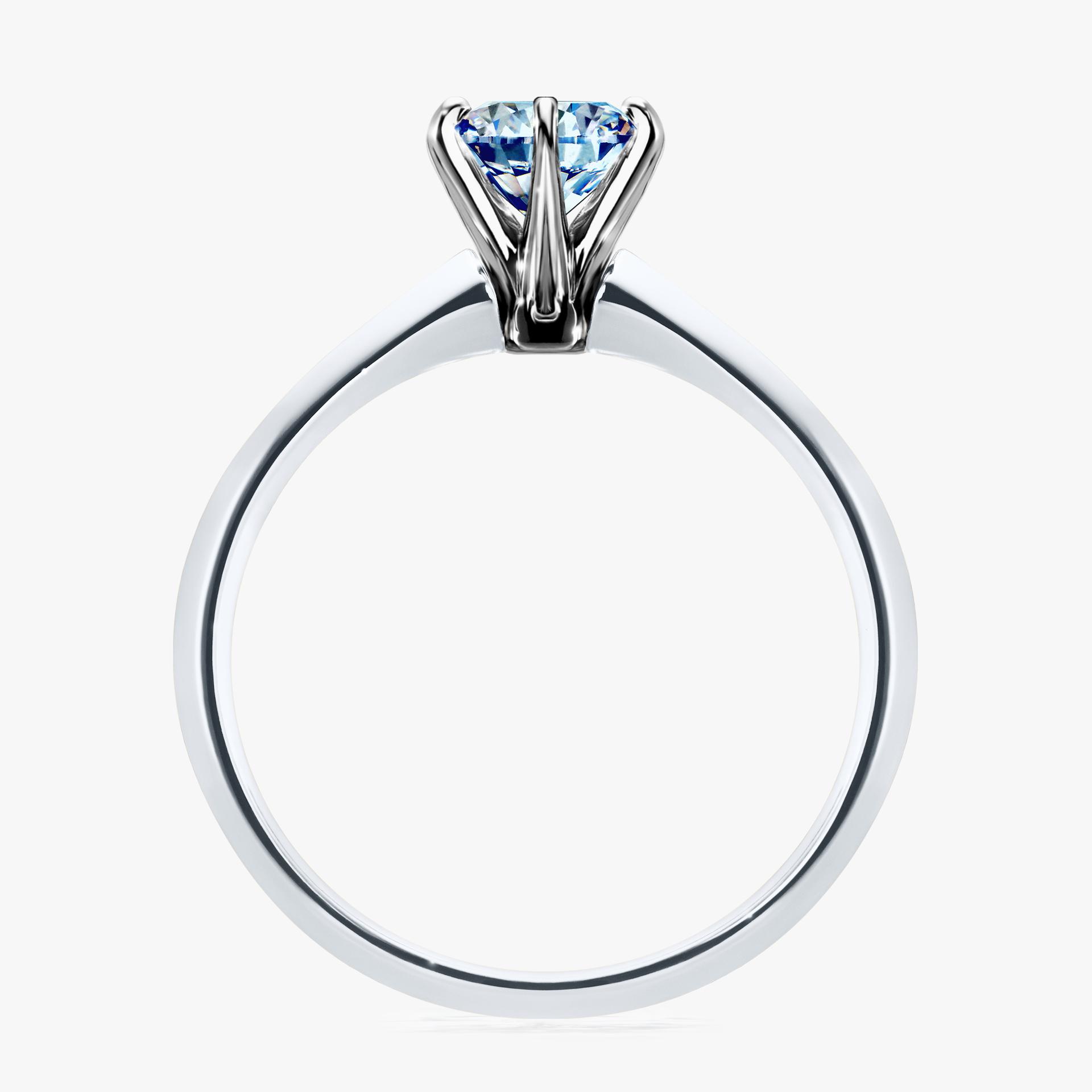 Pierscionek zareczynowy z diamentem niebieski 080 CT z bialego zlota my queen 02