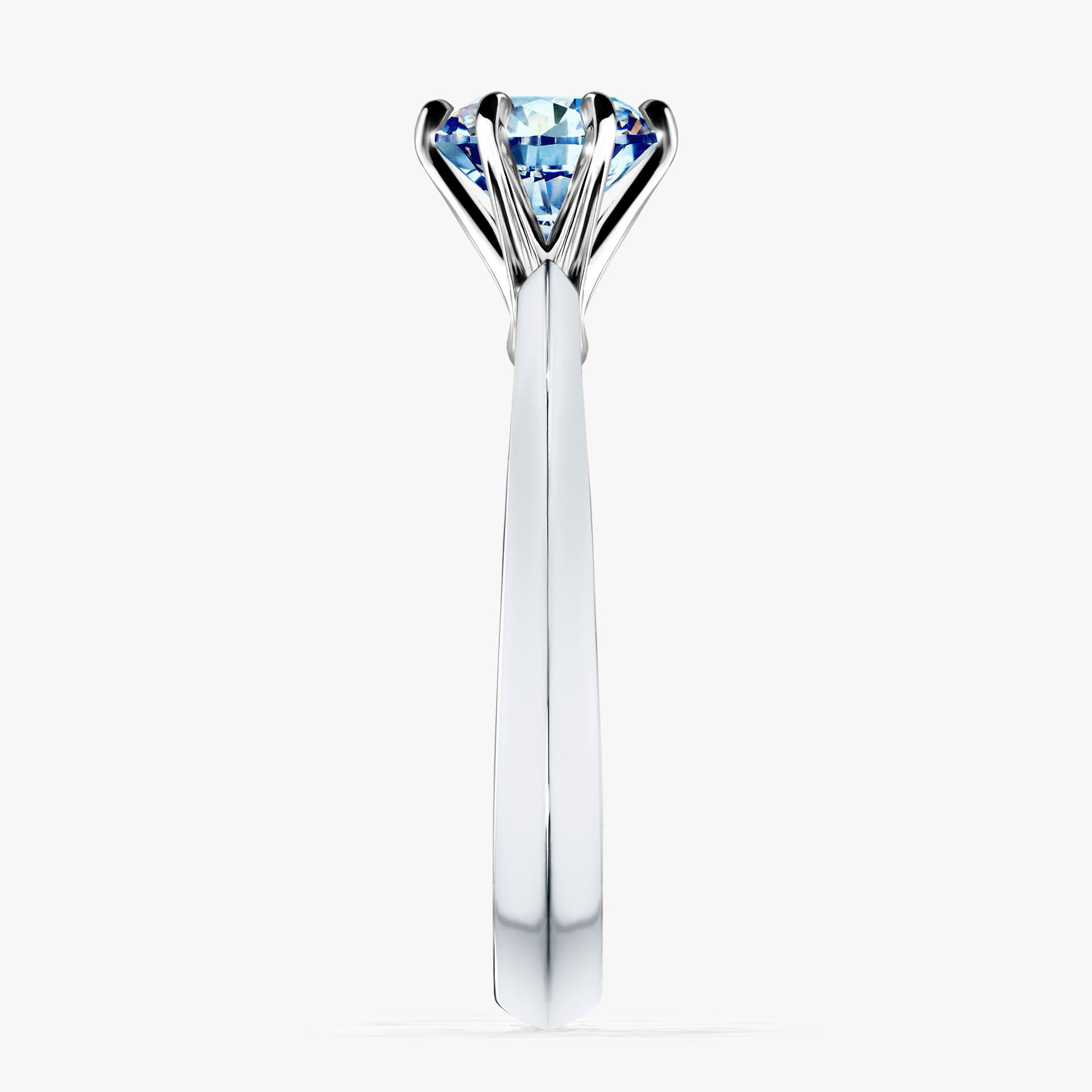 Pierscionek zareczynowy z diamentem niebieski 100 CT z bialego zlota my queen 03